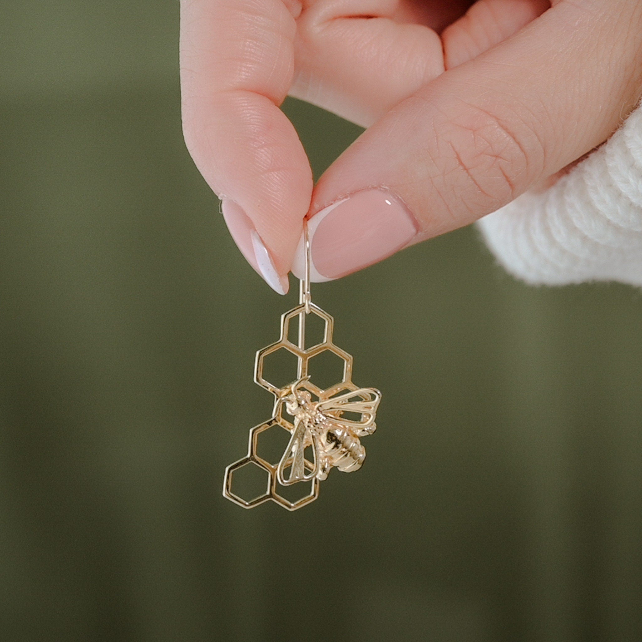 HONEYCOMB EARRINGS | offers 3d printed jewelry