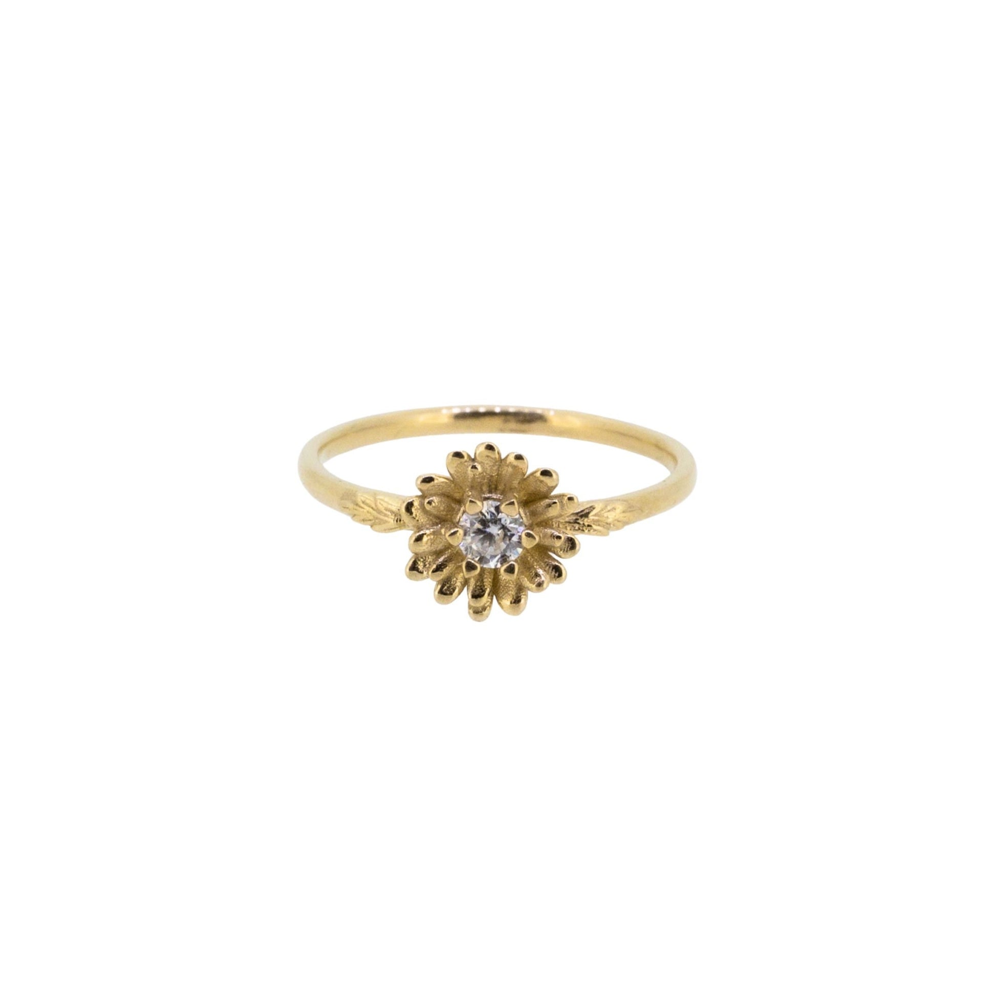 Daisy Moissanite Ring, Size 6