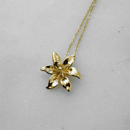 Lily Charm Necklace