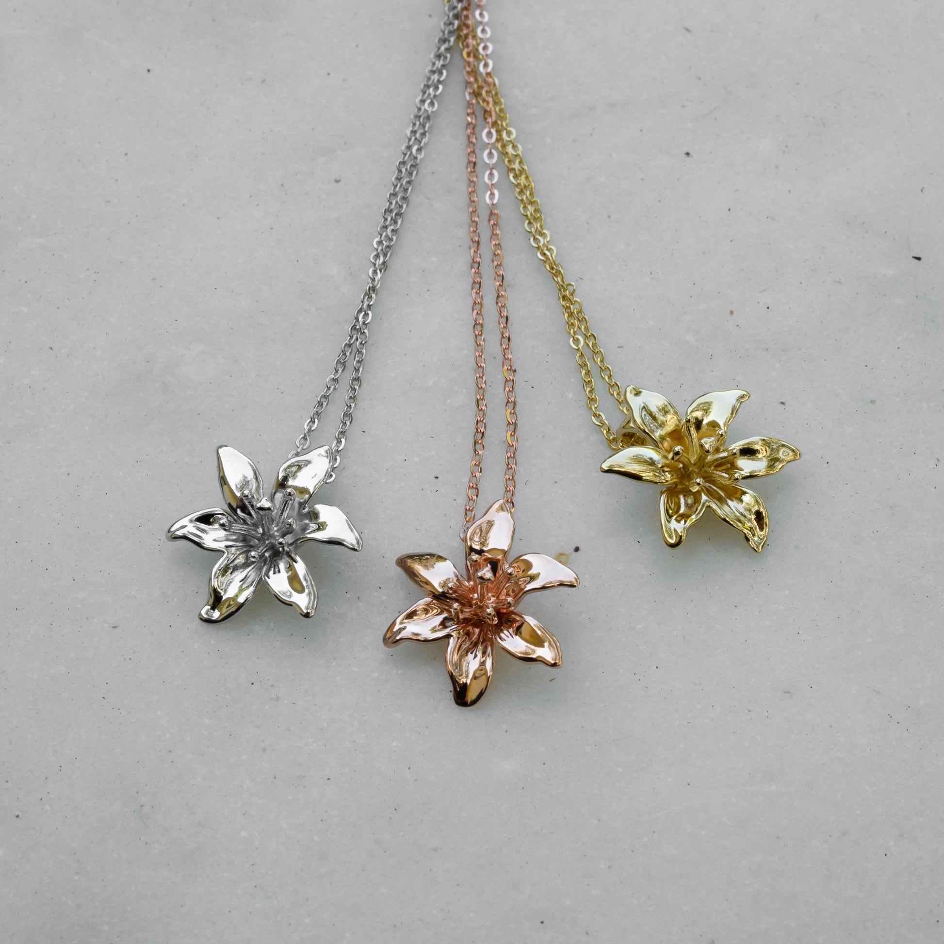 Lily Charm Necklace
