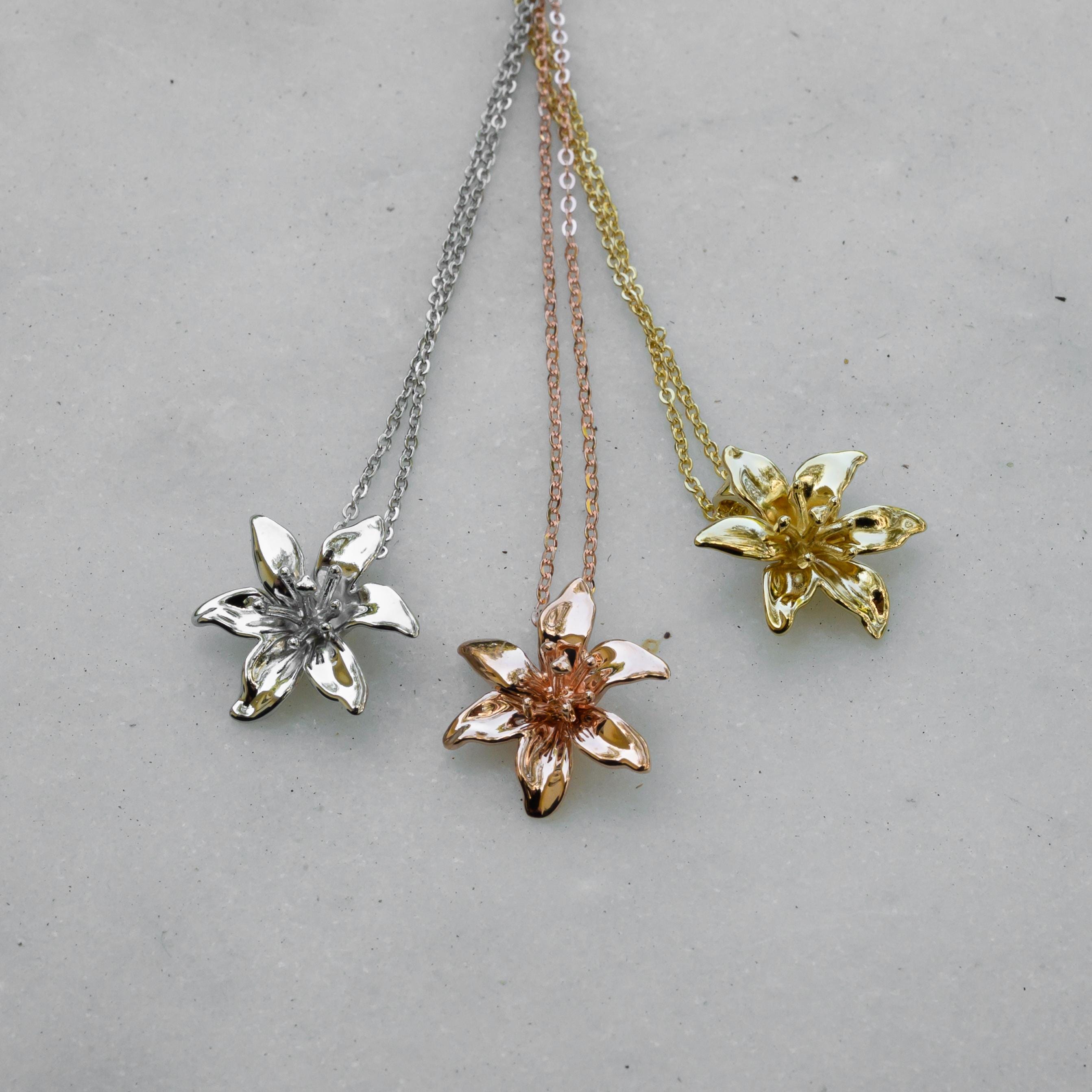 Lily Charm Necklace