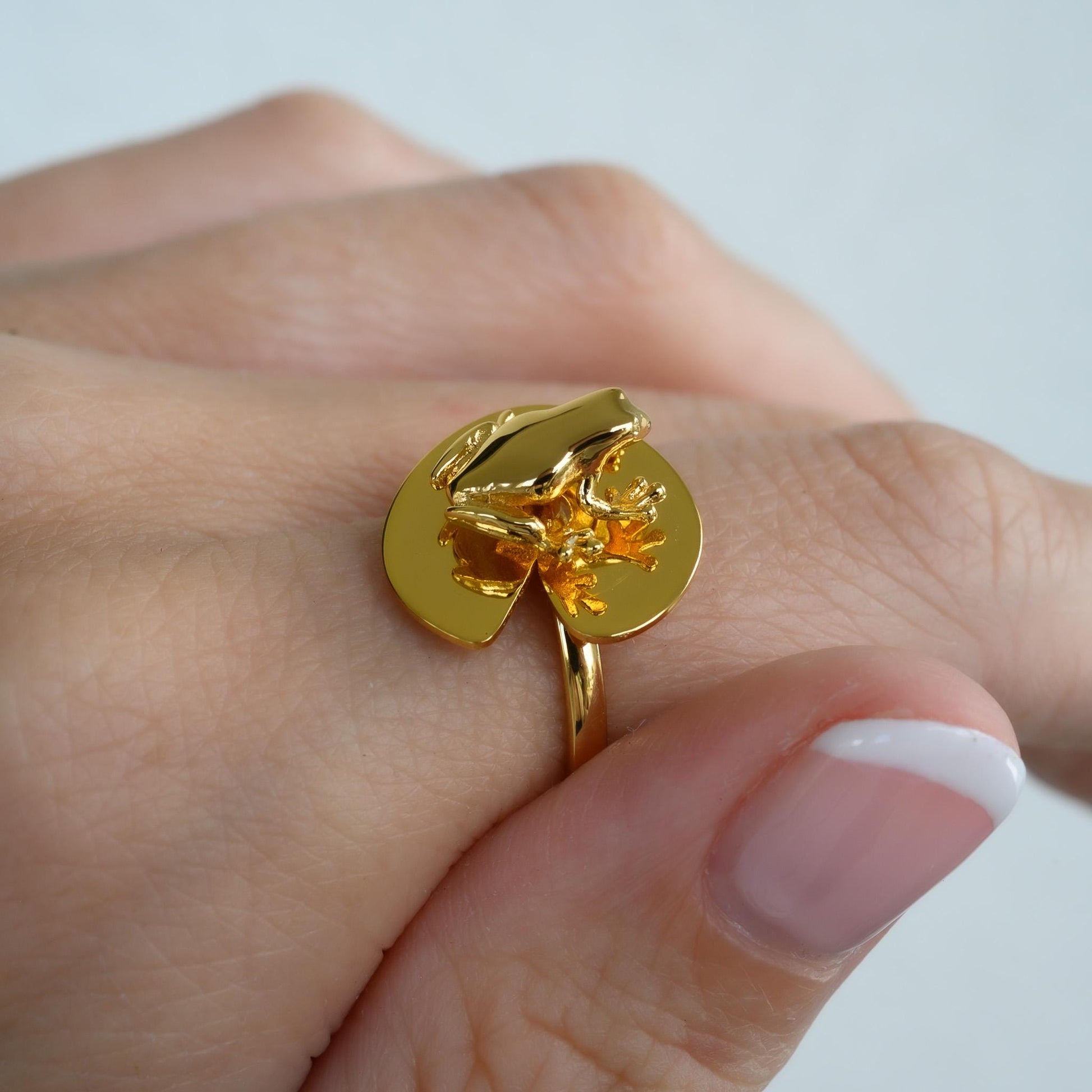 Frog and Lily Pad Fidget Ring