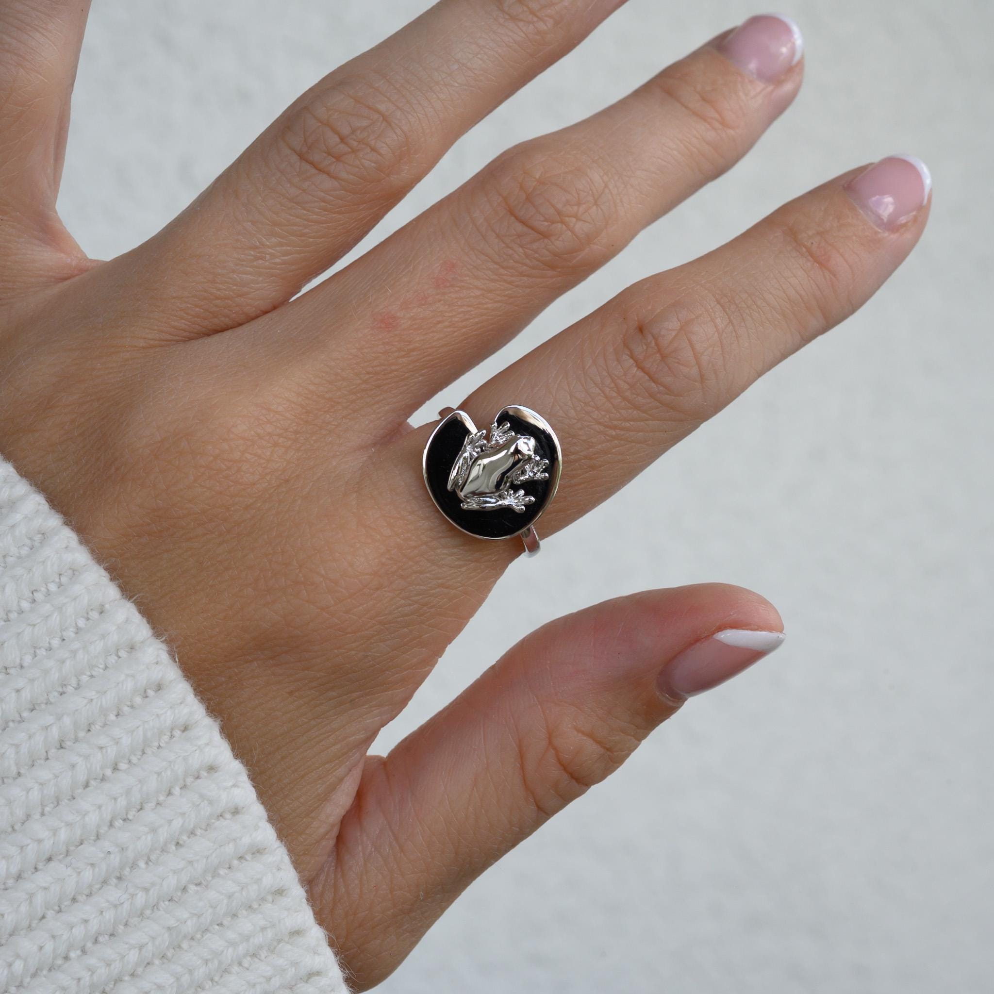 Frog and Lily Pad Fidget Ring