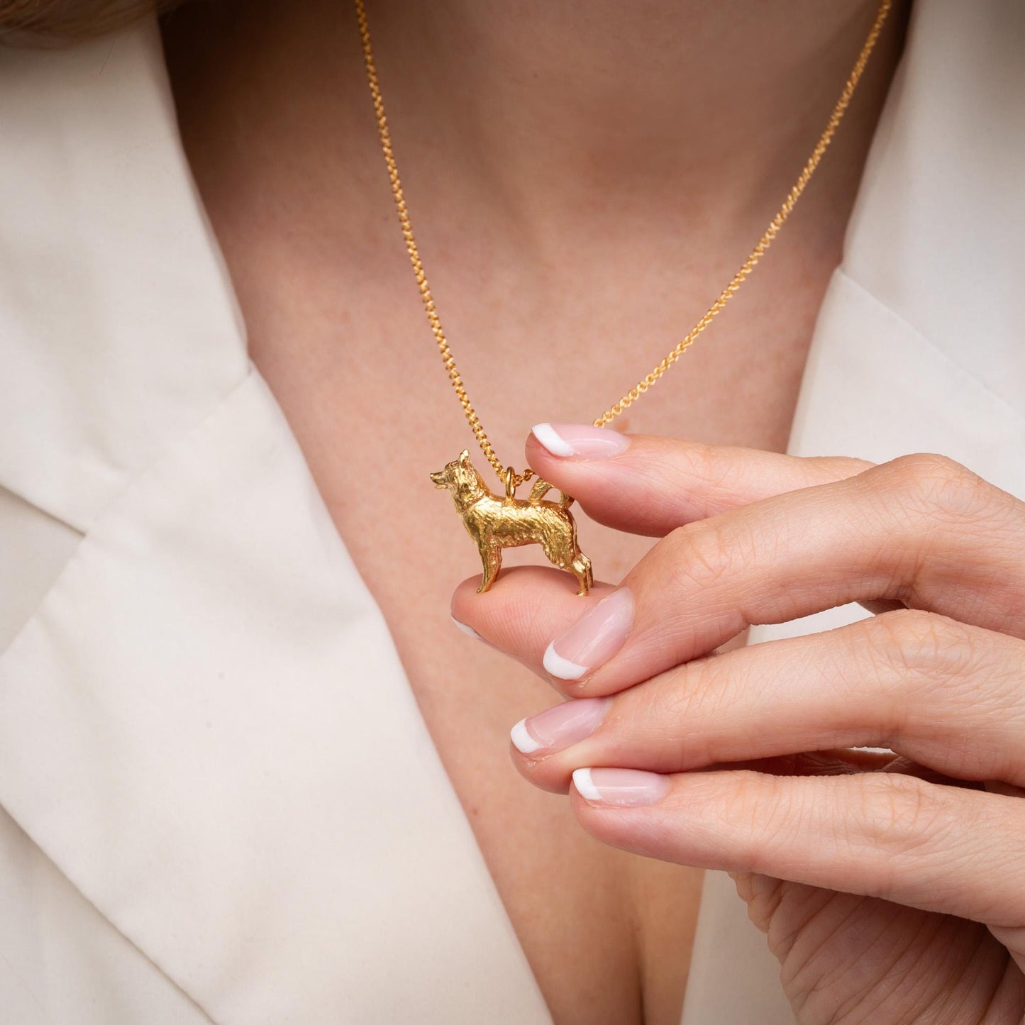 Husky Dog Charm Necklace