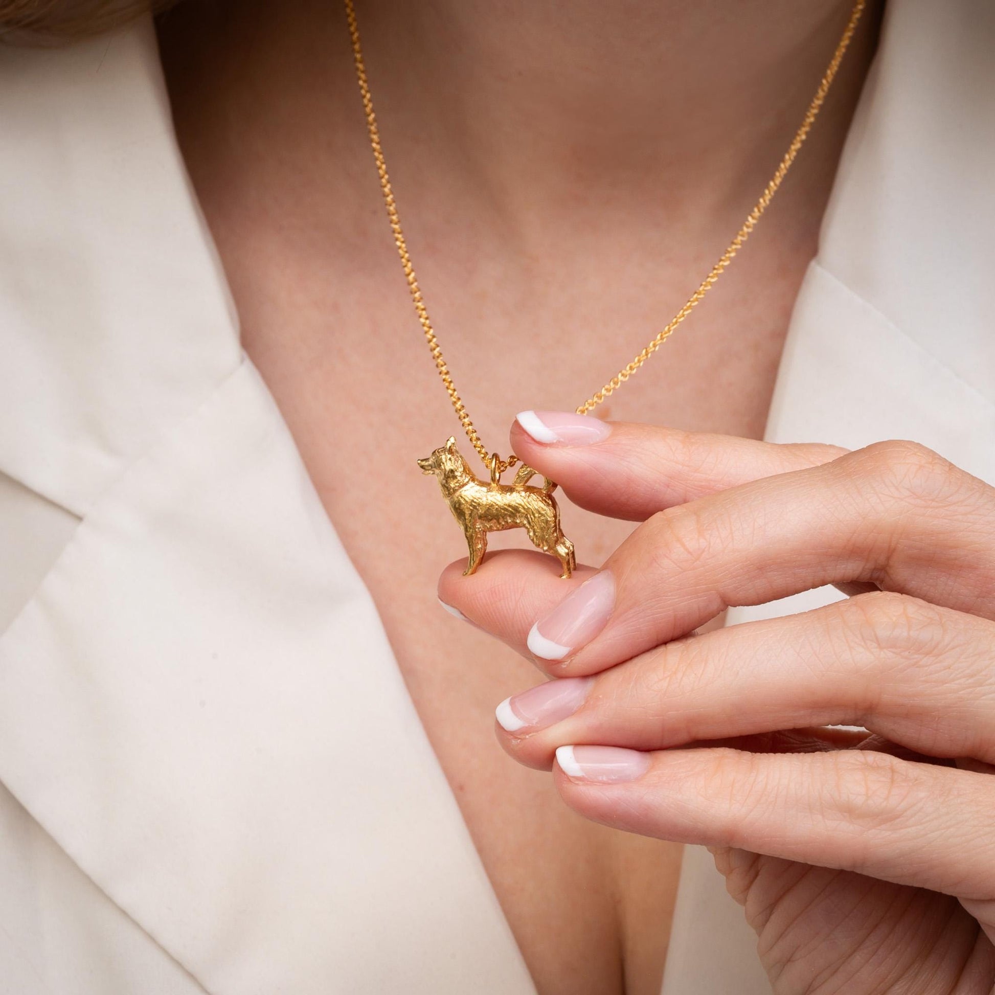 Husky Dog Charm Necklace