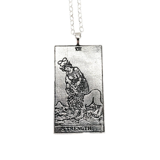 Strength Tarot Card Necklace