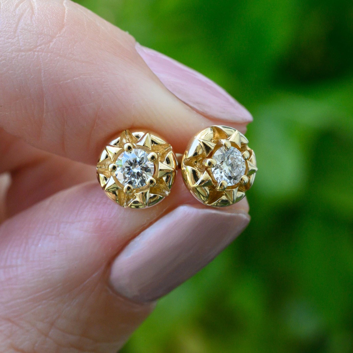 Midcentury Modern Starburst Stud Earrings