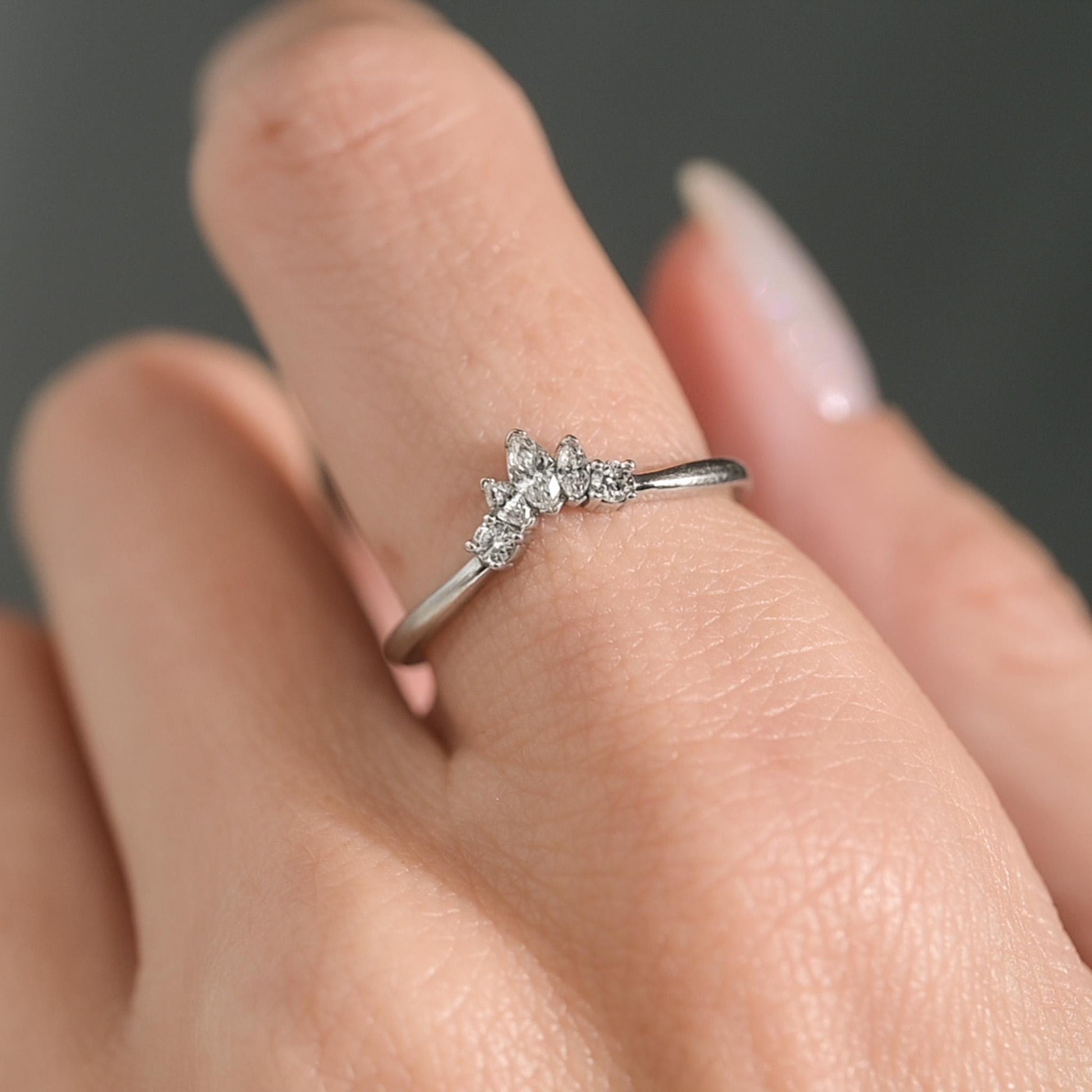 Diamond tiara ring size 7