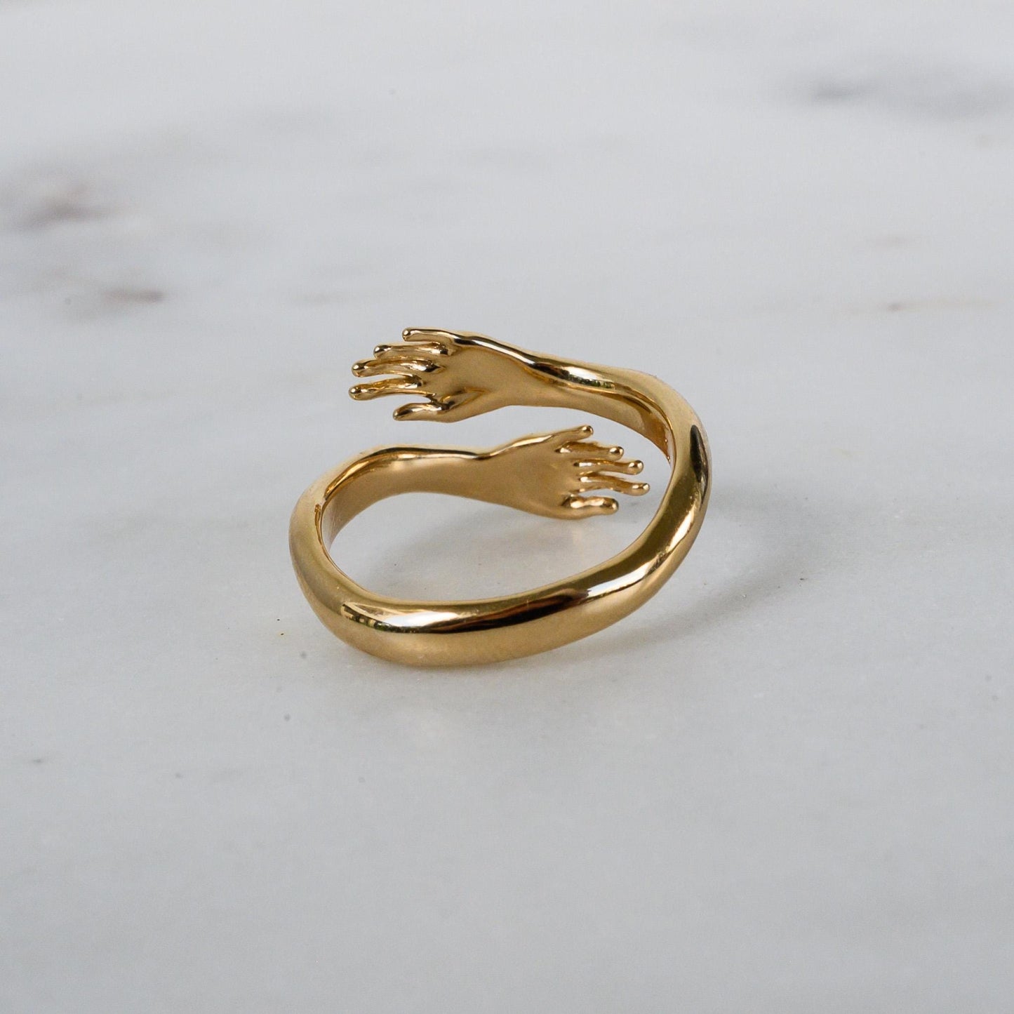 Solid 14K Yellow Gold Hug