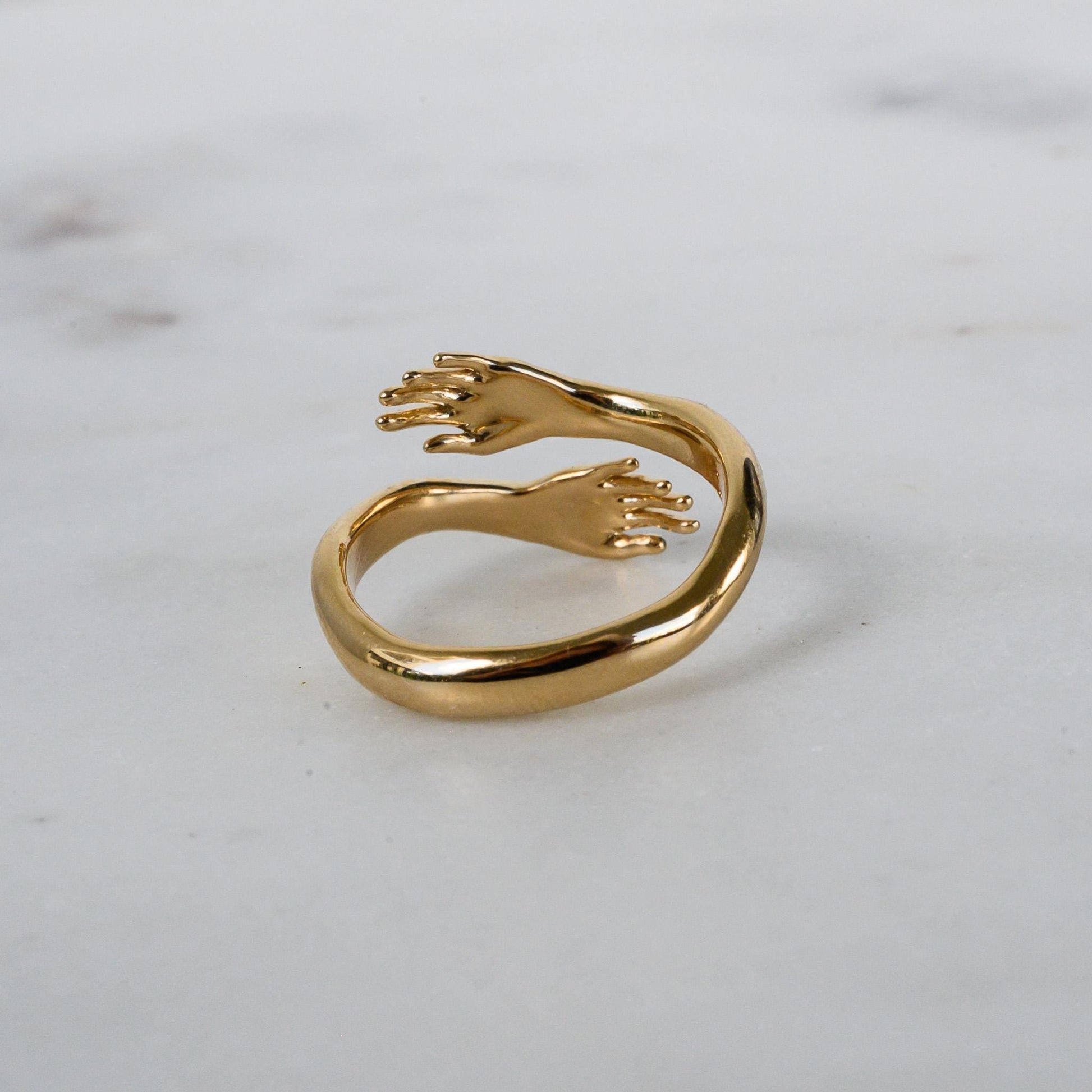 Solid 14K Yellow Gold Hug