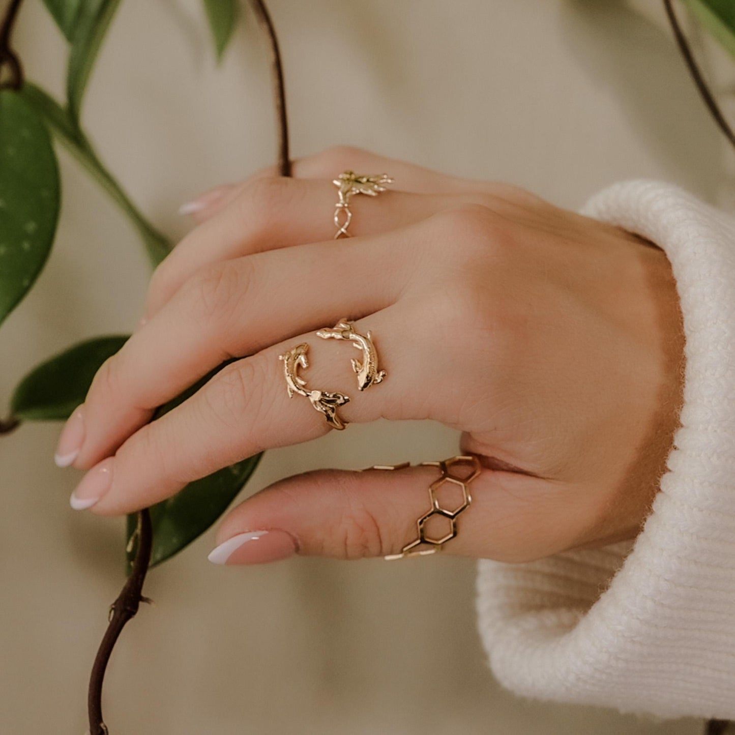 Pisces Koi Ring: 925 Silver Zodiac Astrology Ring