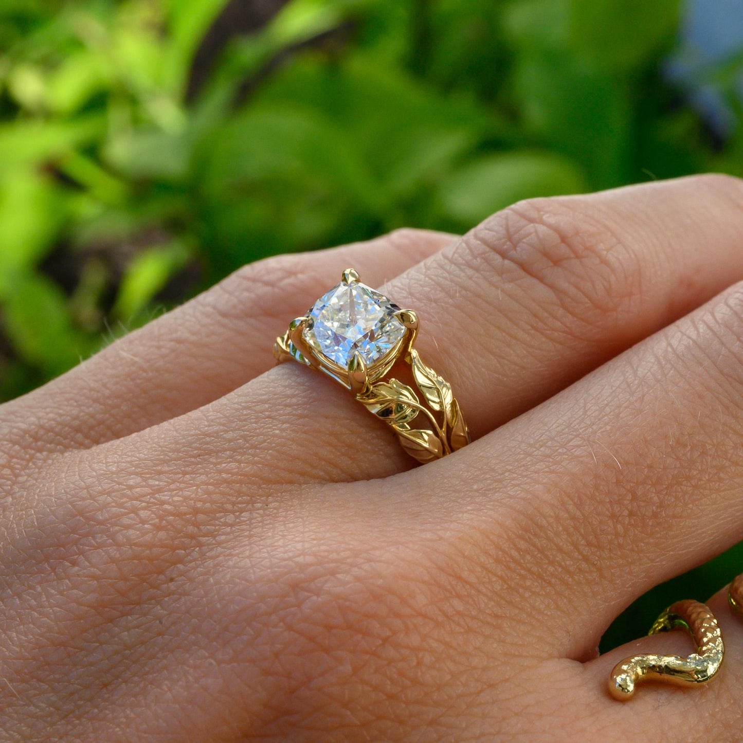 Nature Inspired Engagement Ring