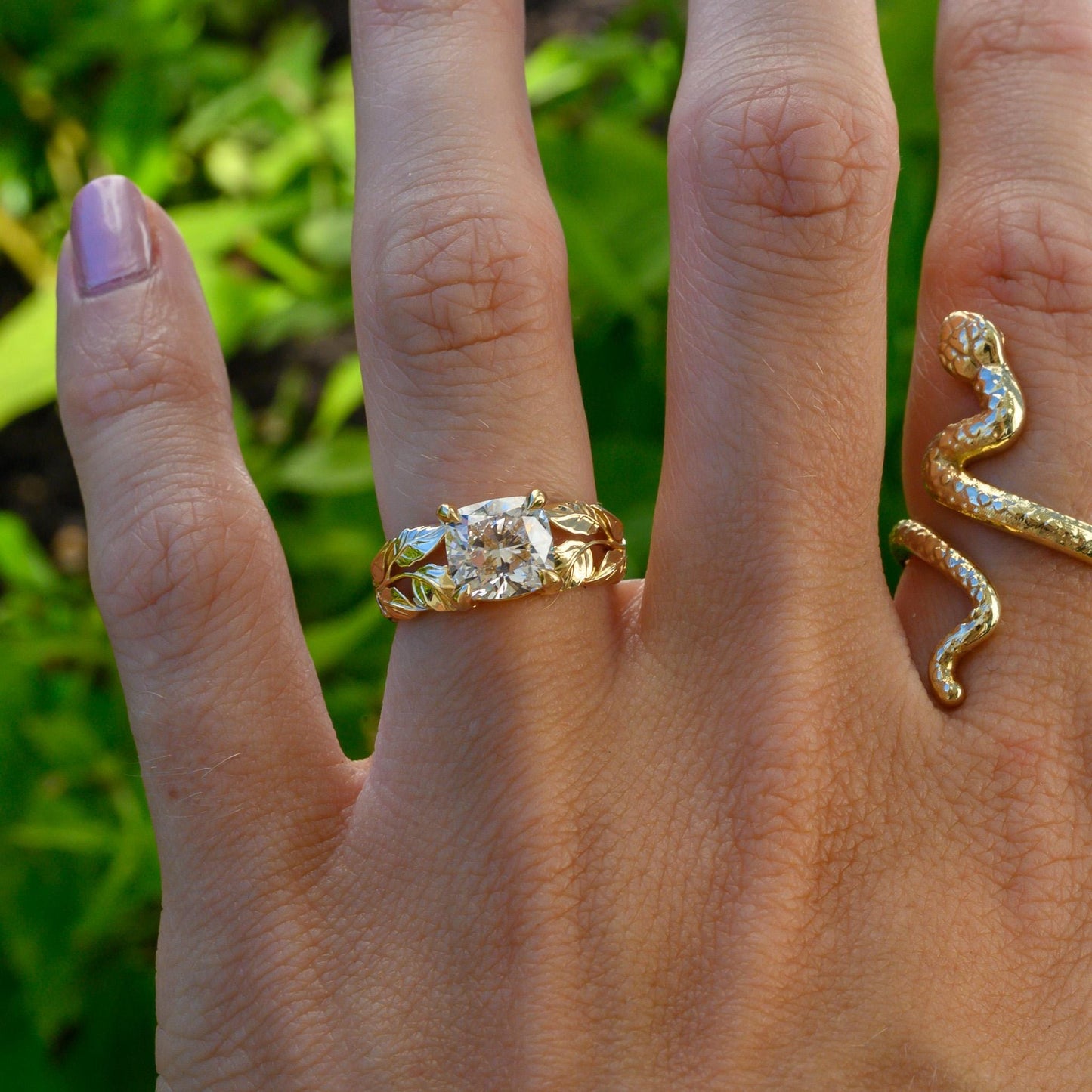 Nature Inspired Engagement Ring