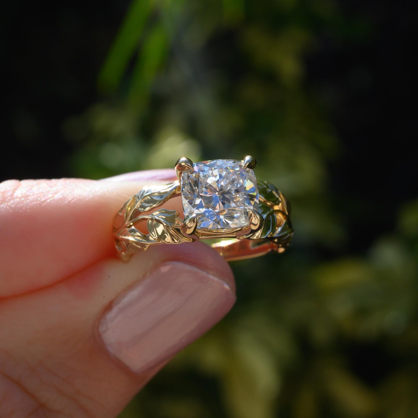 Nature Inspired Engagement Ring