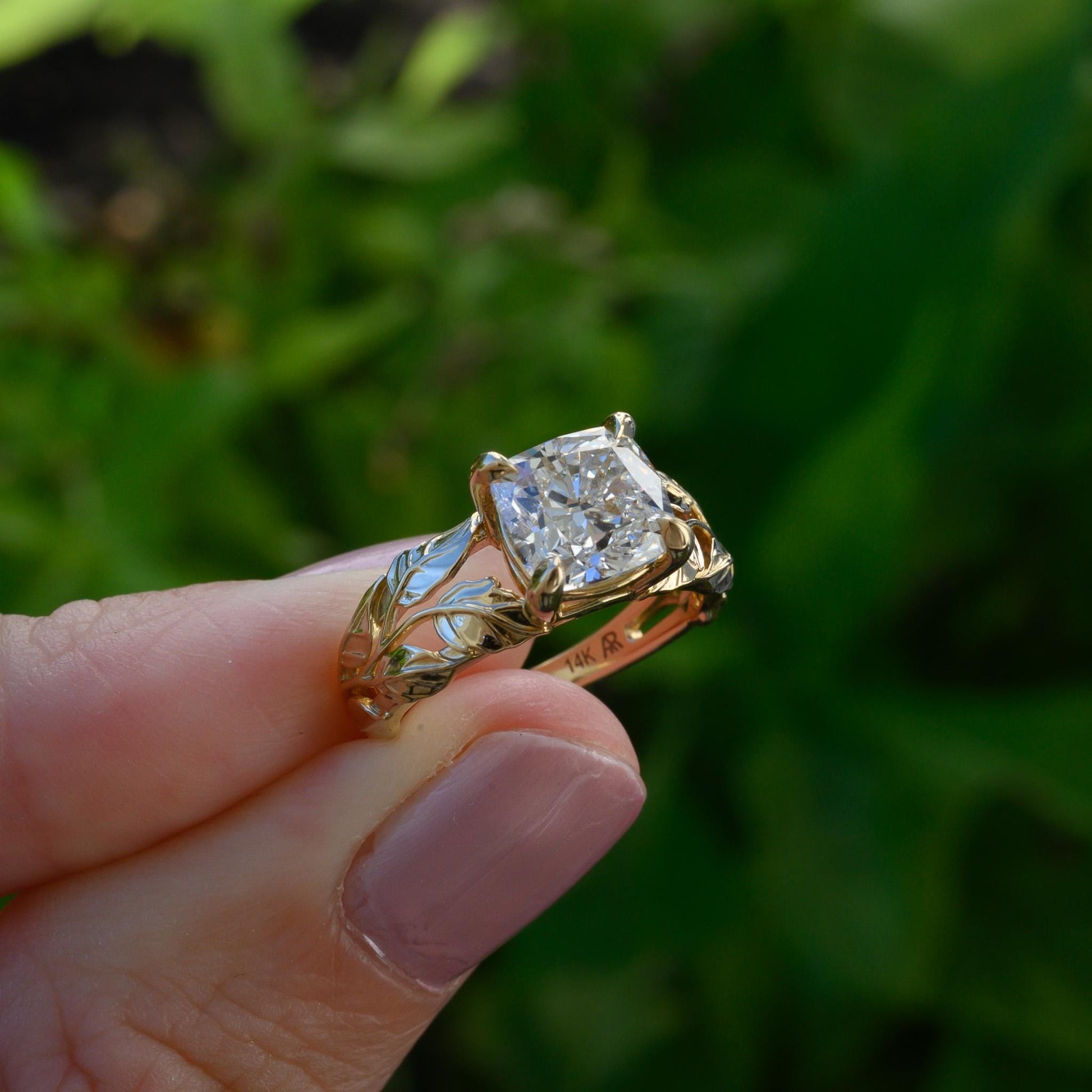 Nature Inspired Engagement Ring