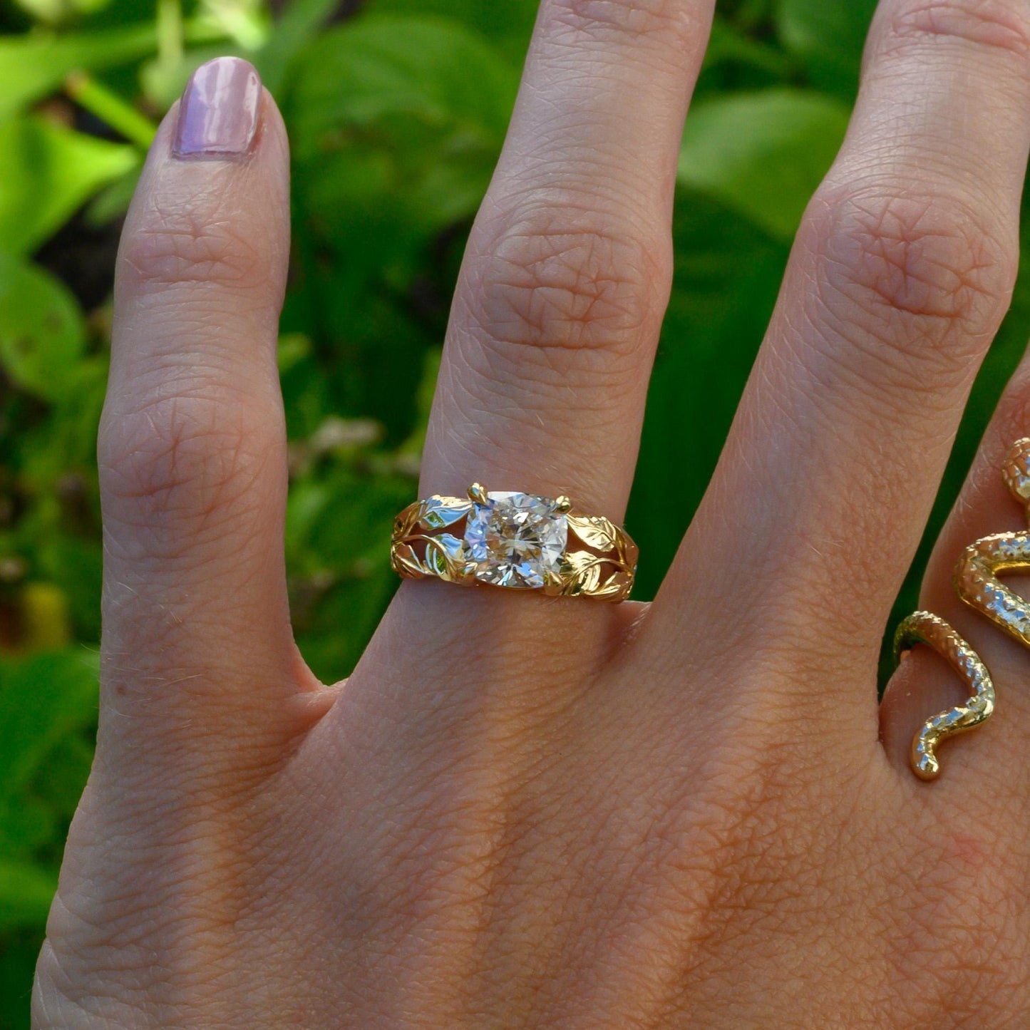 Nature Inspired Engagement Ring