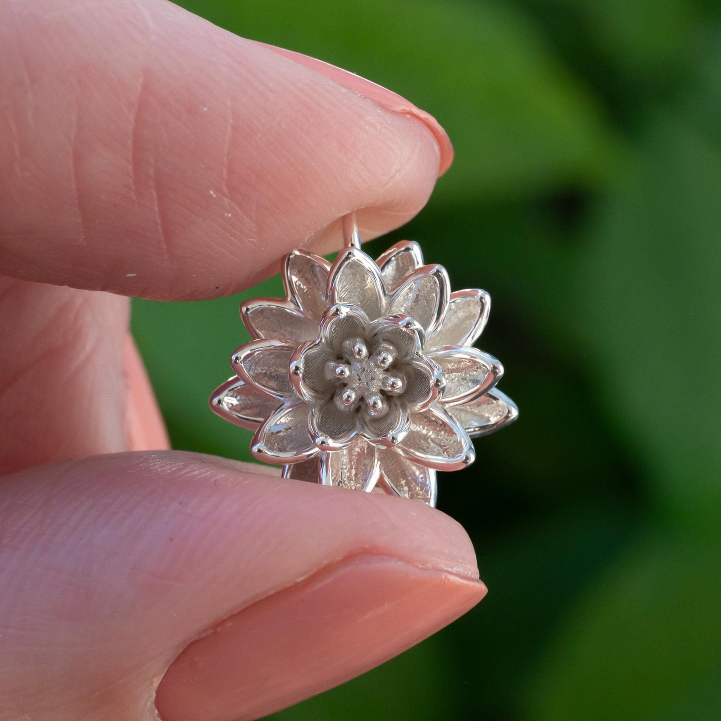 Lotus Pendant Necklace