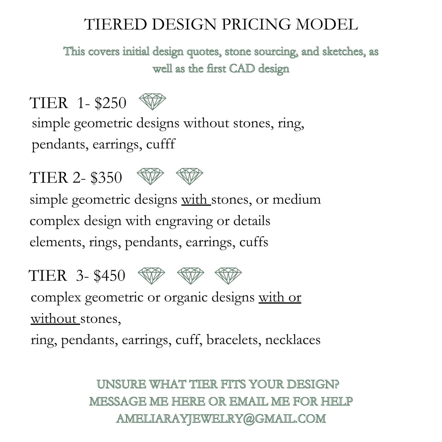 Design your own Jewelry 3D printed jewelry