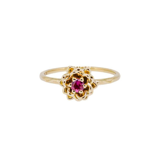 Water Lily Ruby Ring