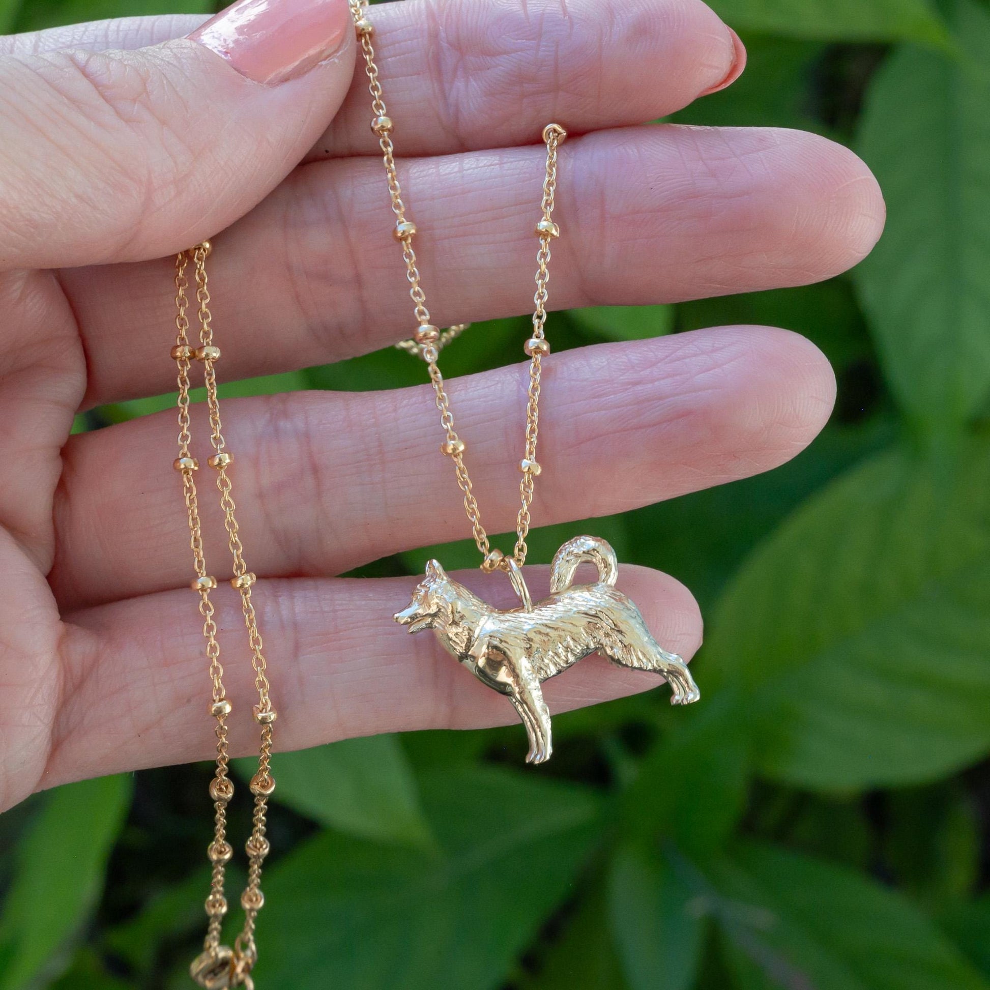 Husky Dog Charm Necklace
