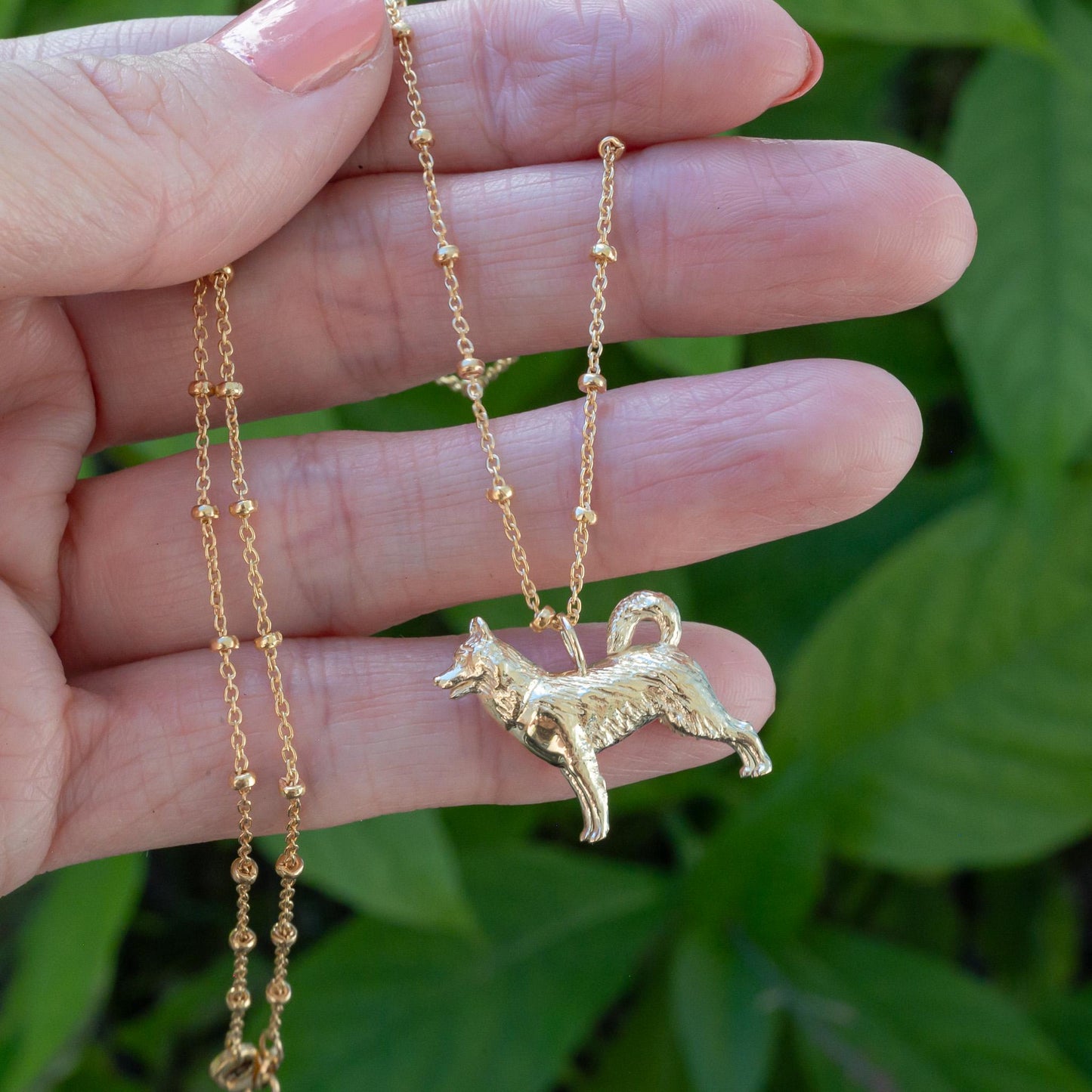 Husky Dog Charm Necklace