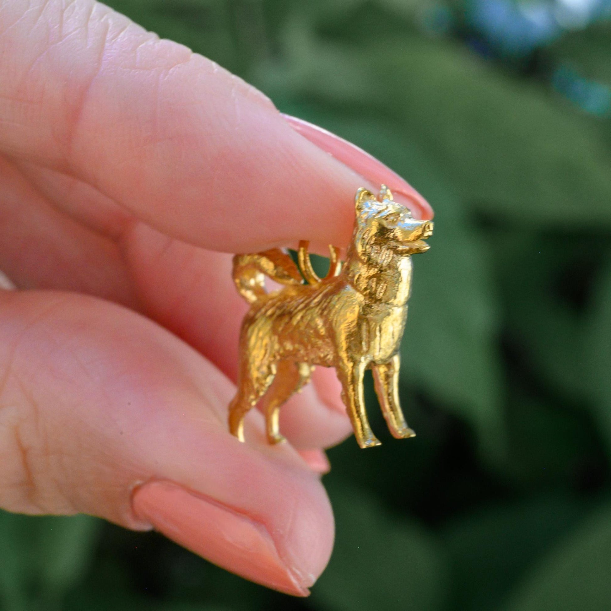 Husky Dog Charm Necklace