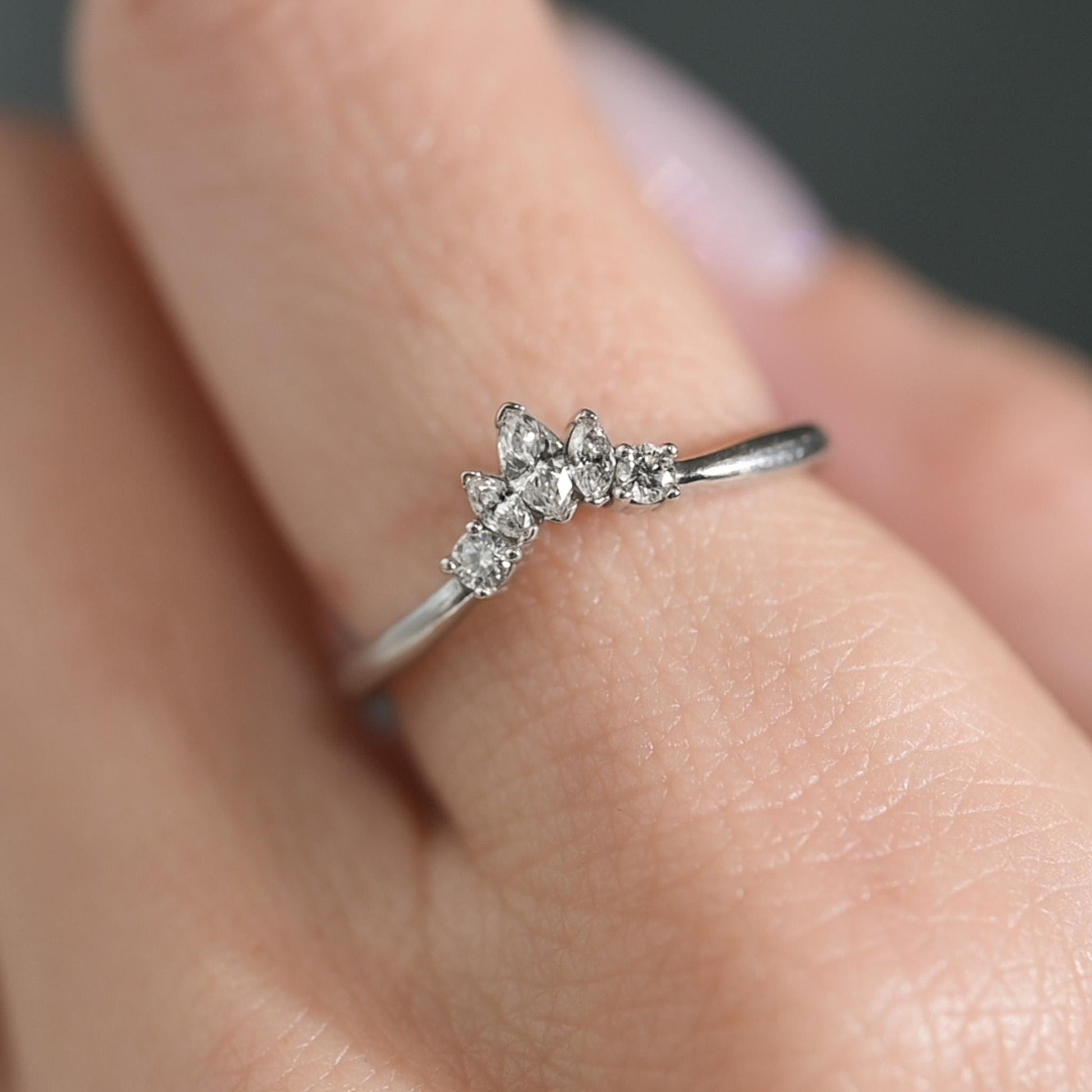 Diamond tiara ring size 7