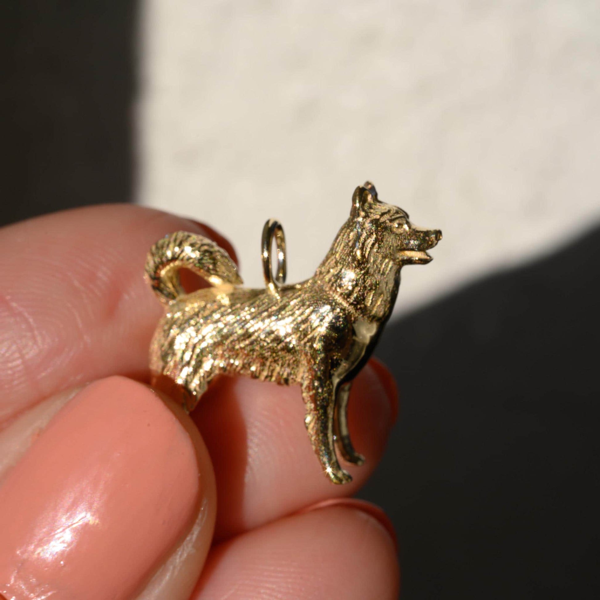 Husky Dog Charm Necklace