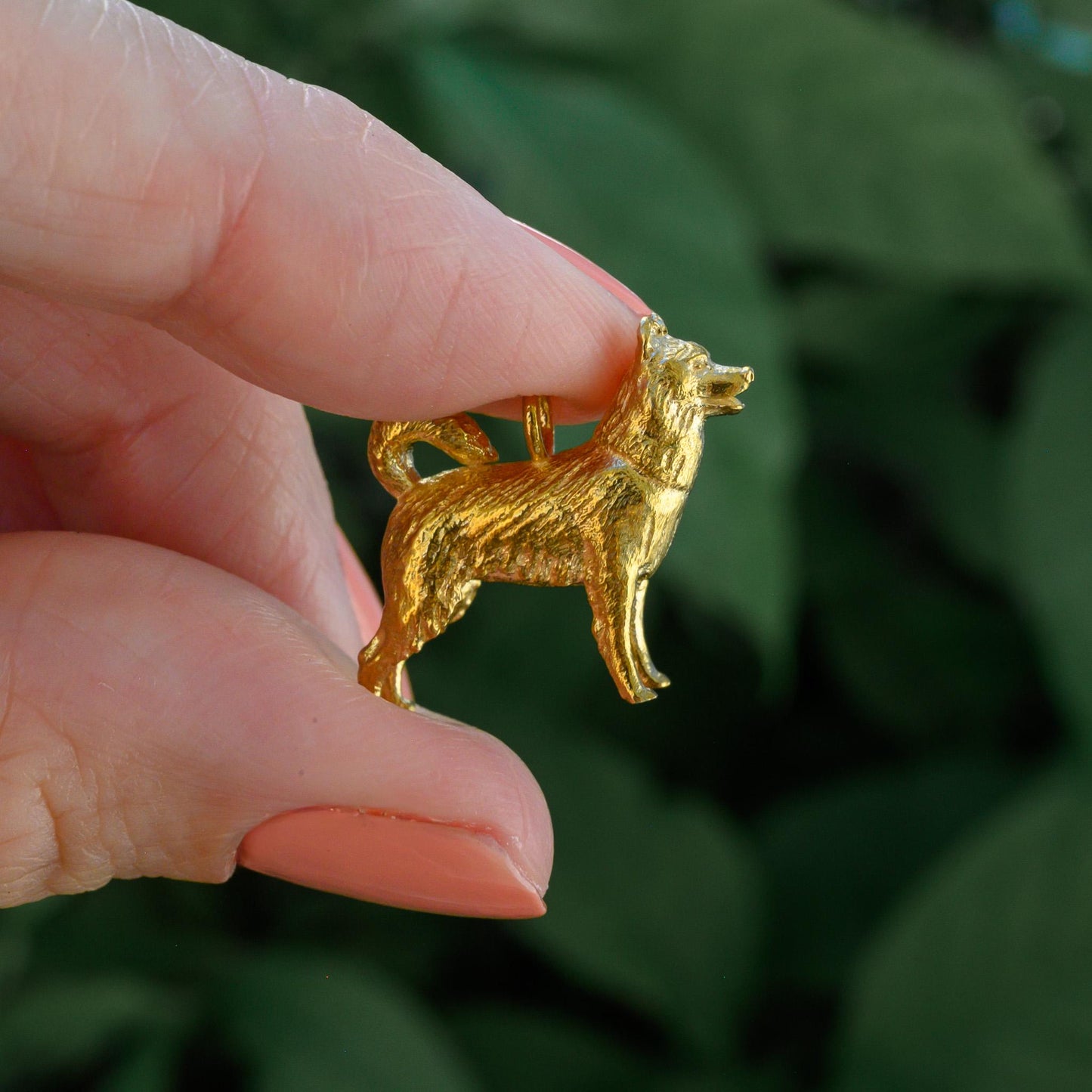 Husky Dog Charm Necklace