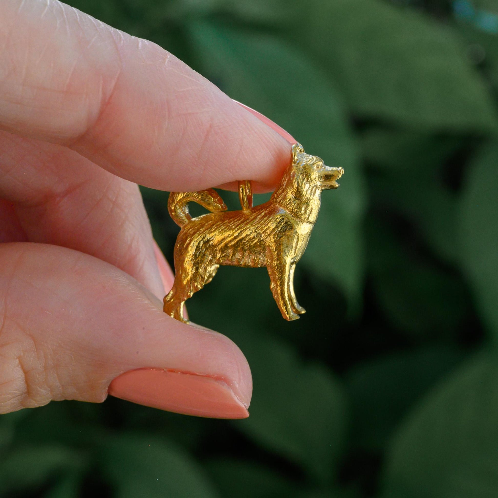 Husky Dog Charm Necklace