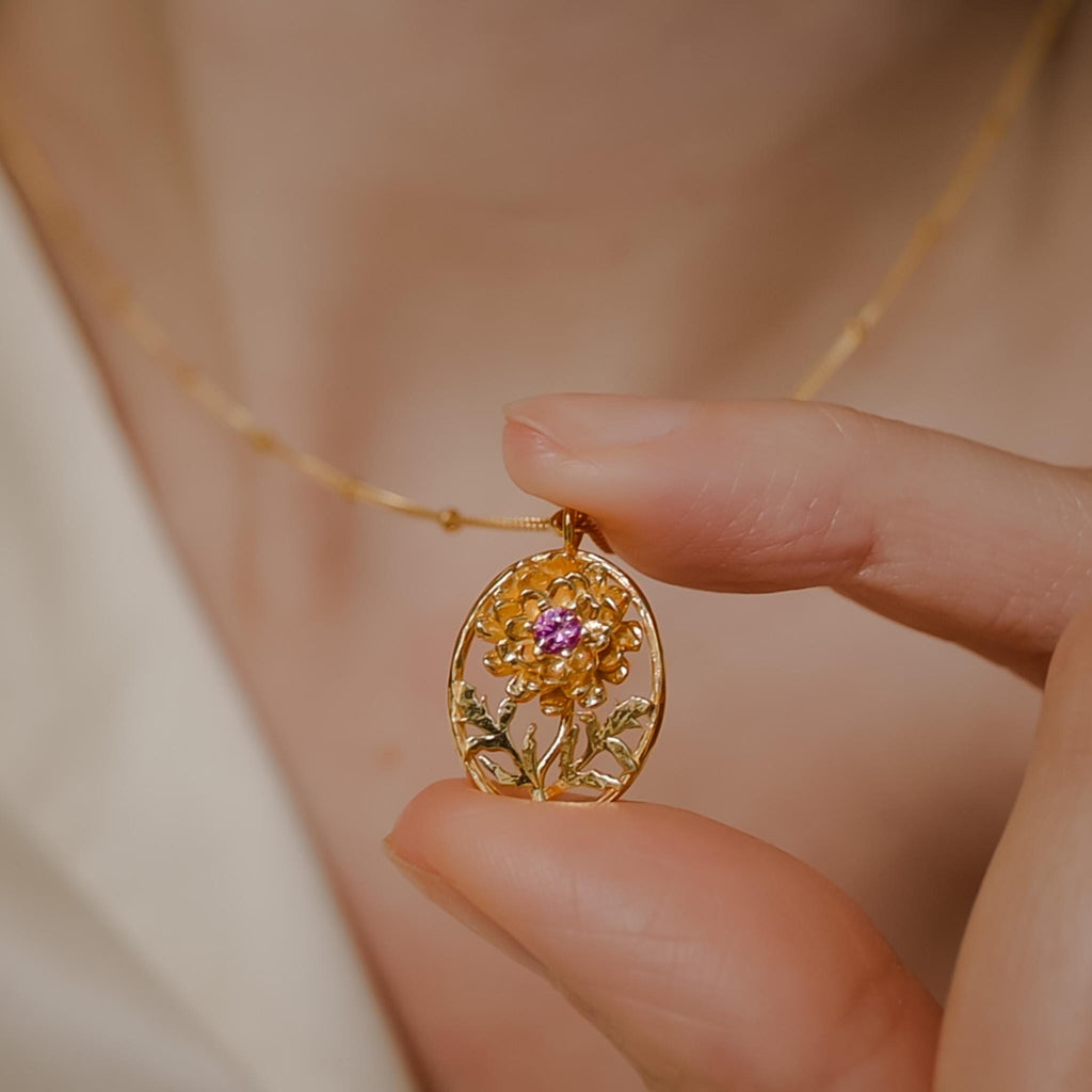 Marigold Flower Necklace