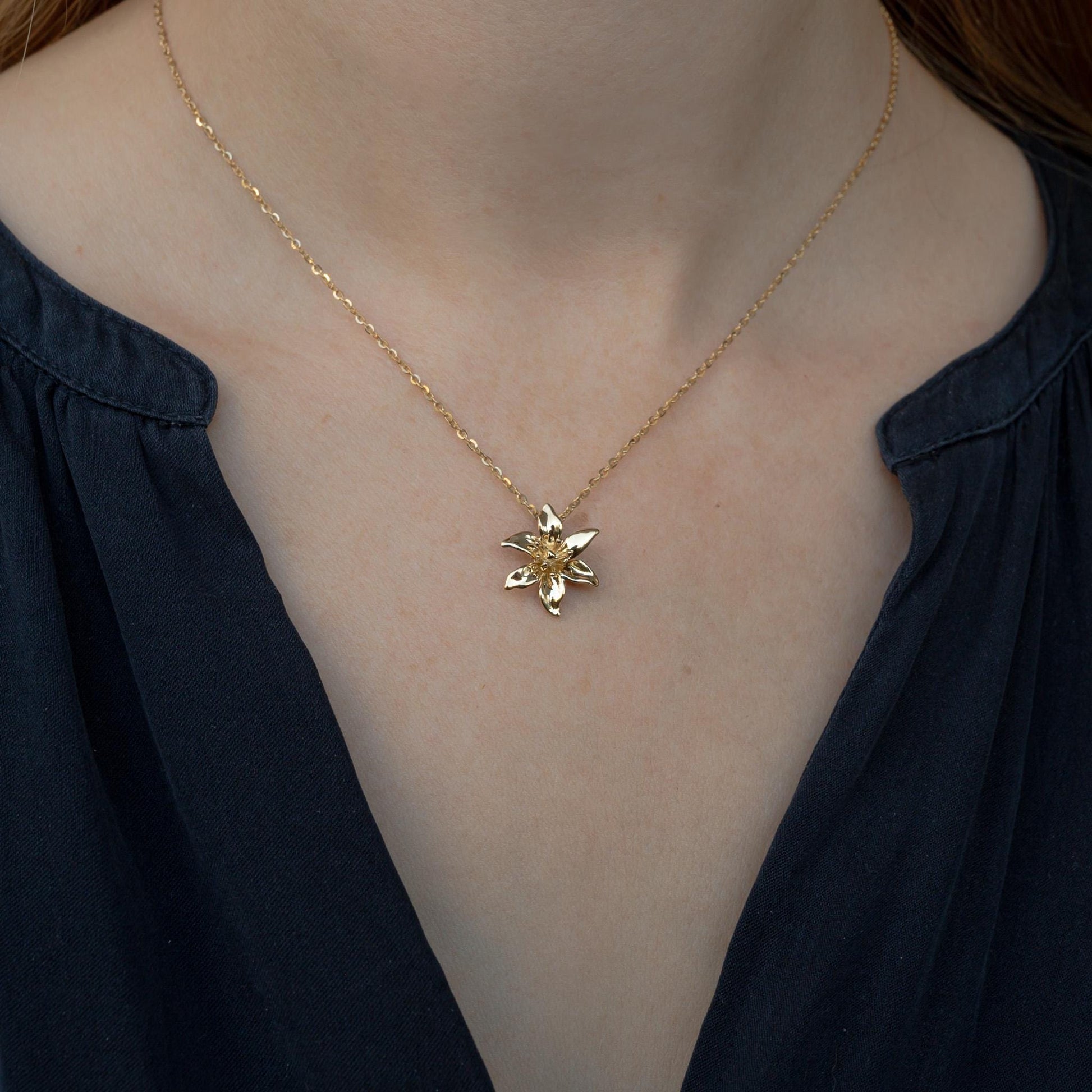 Lily Charm Necklace