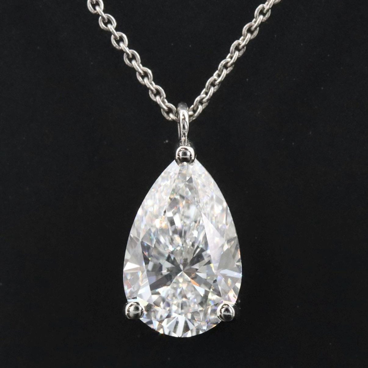 Pear Diamond Necklace