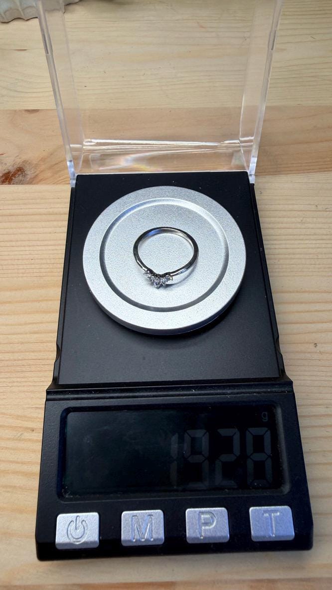 Diamond tiara ring size 7