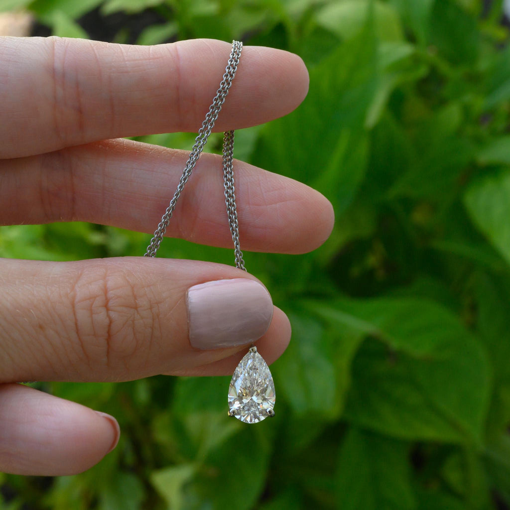 Pear Diamond Necklace