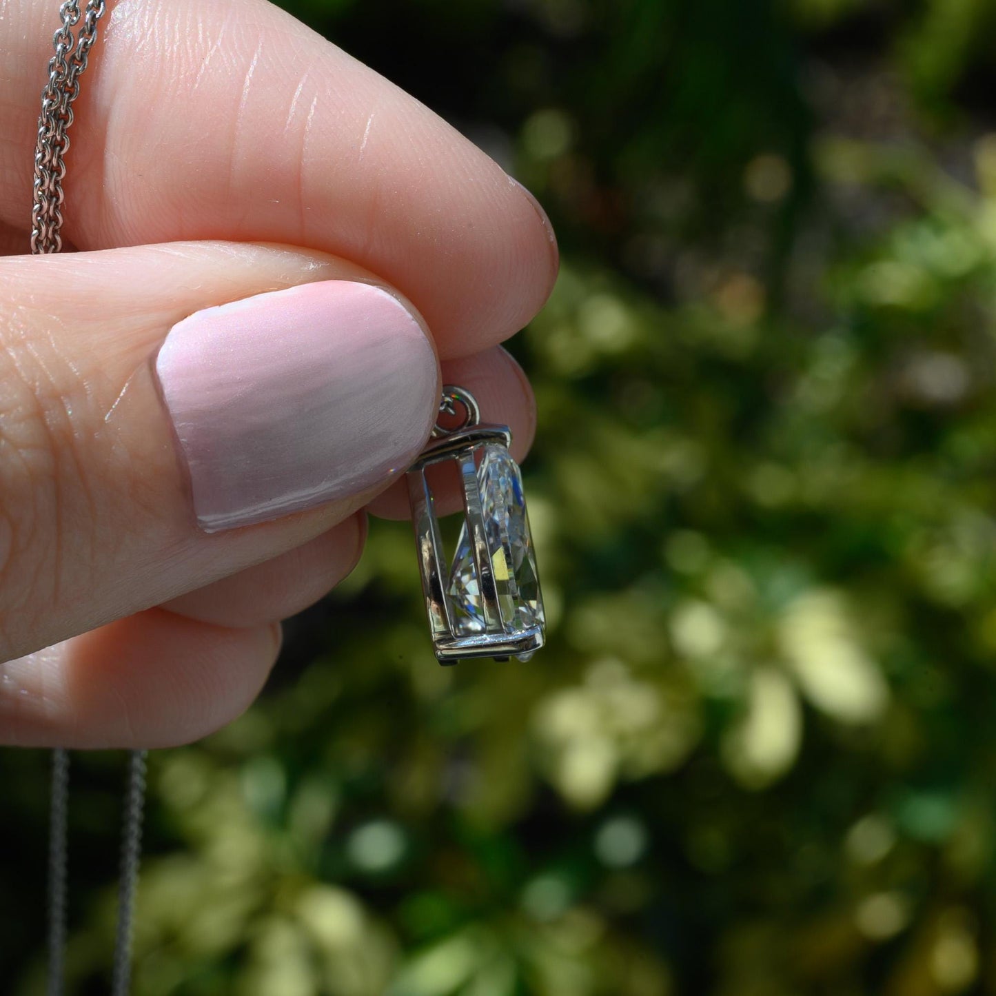 Pear Diamond Necklace