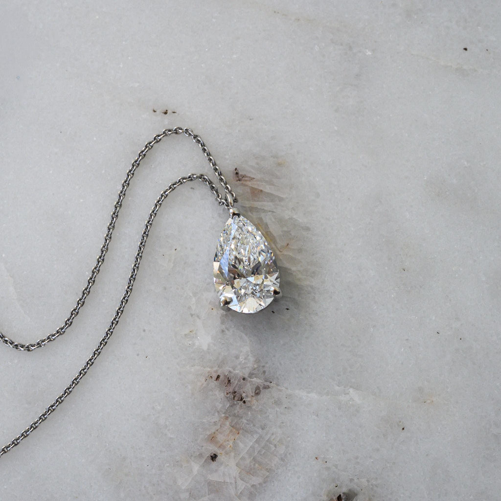 Pear Diamond Necklace