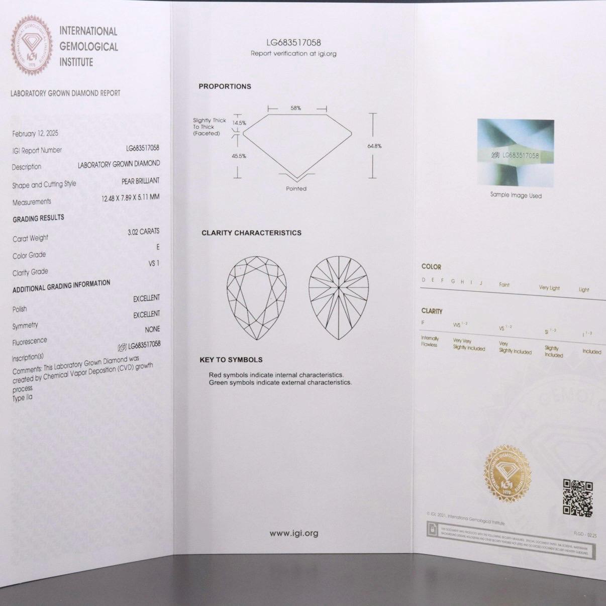 Pear Diamond Necklace