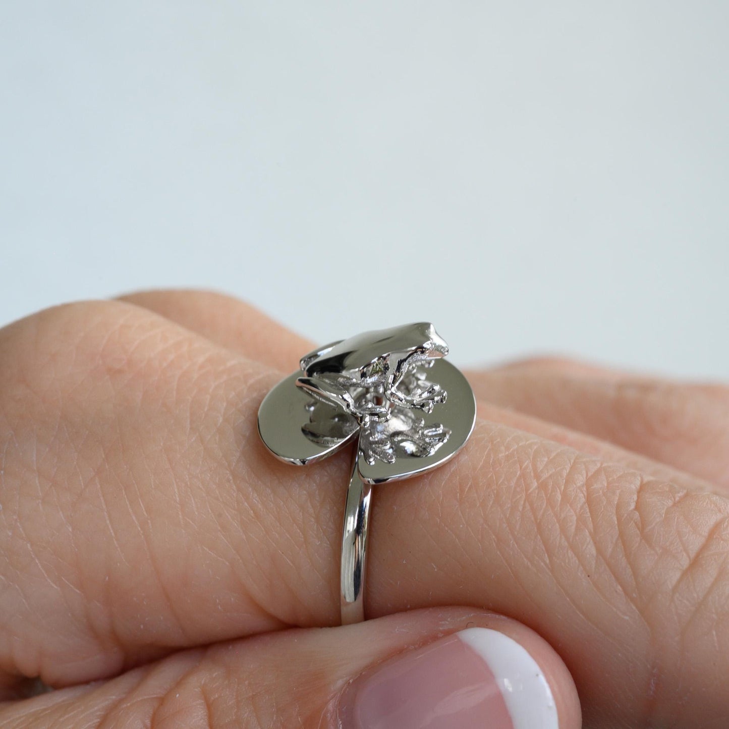 Frog and Lily Pad Fidget Ring