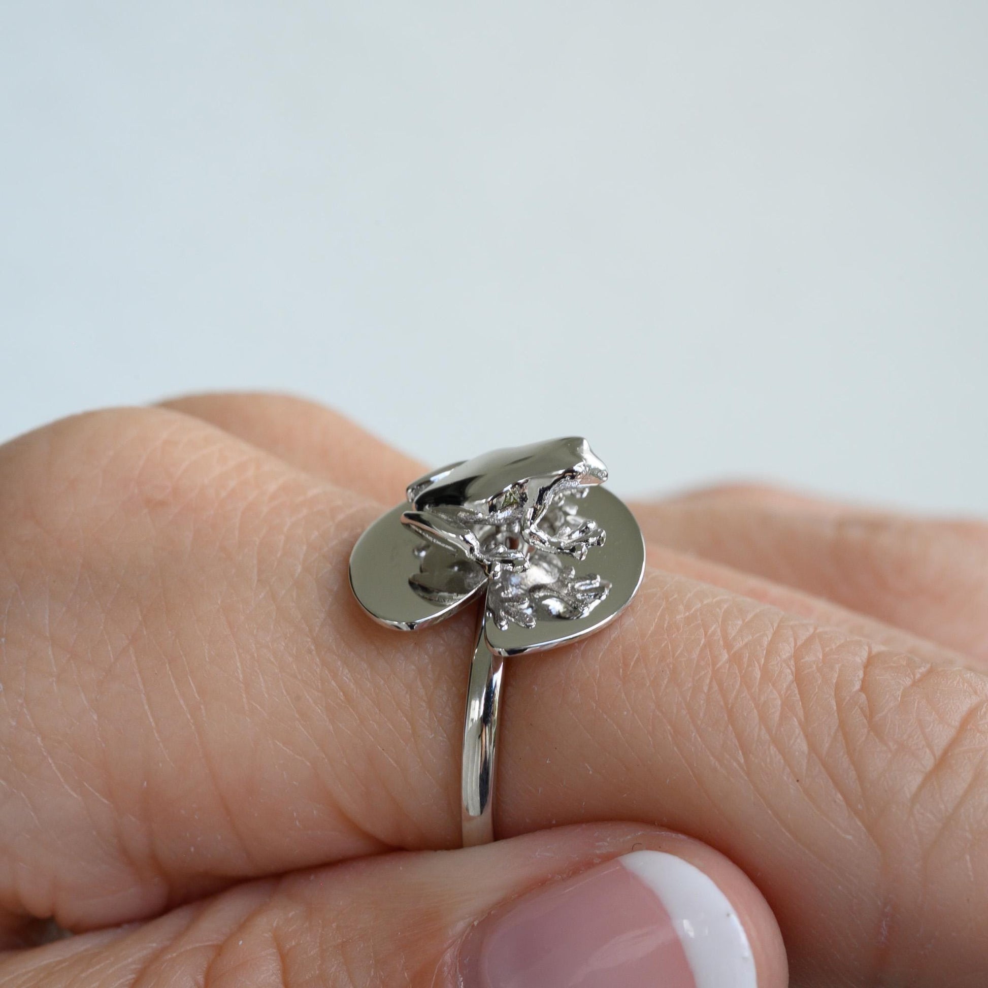 Frog and Lily Pad Fidget Ring