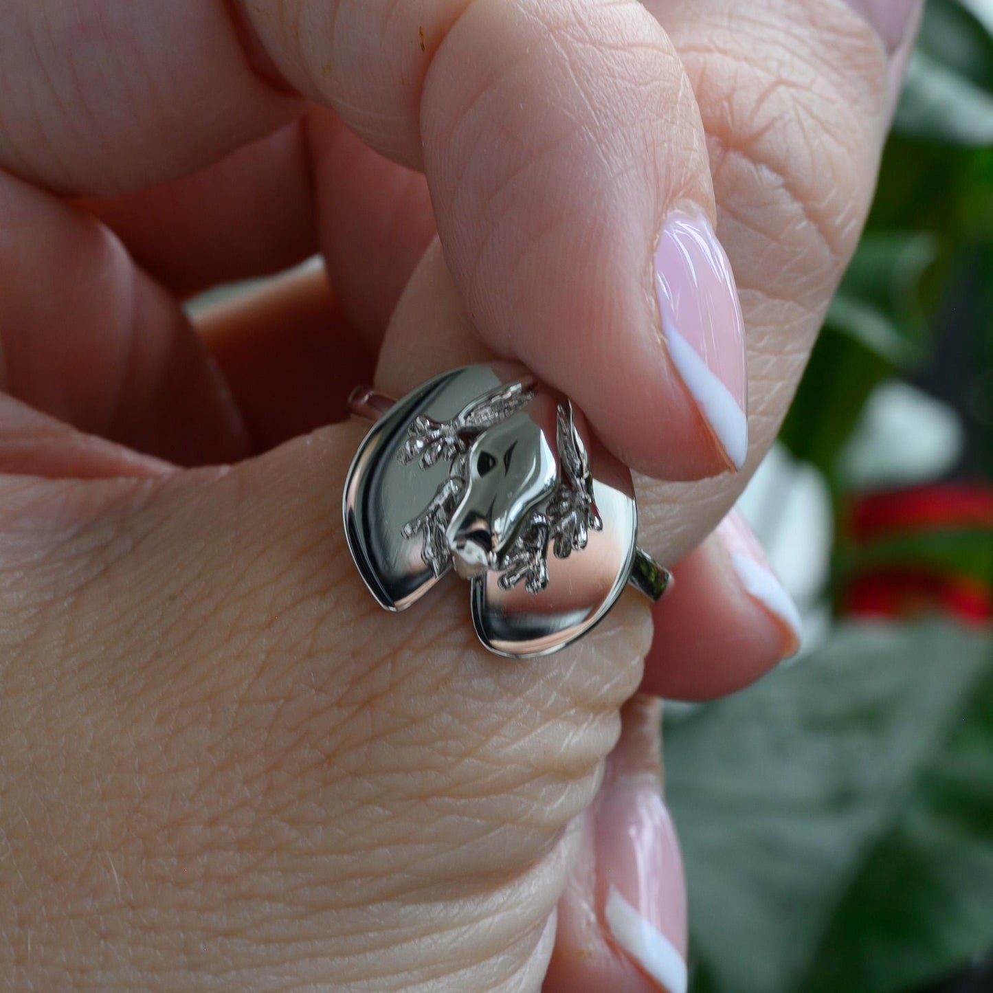 Frog and Lily Pad Fidget Ring