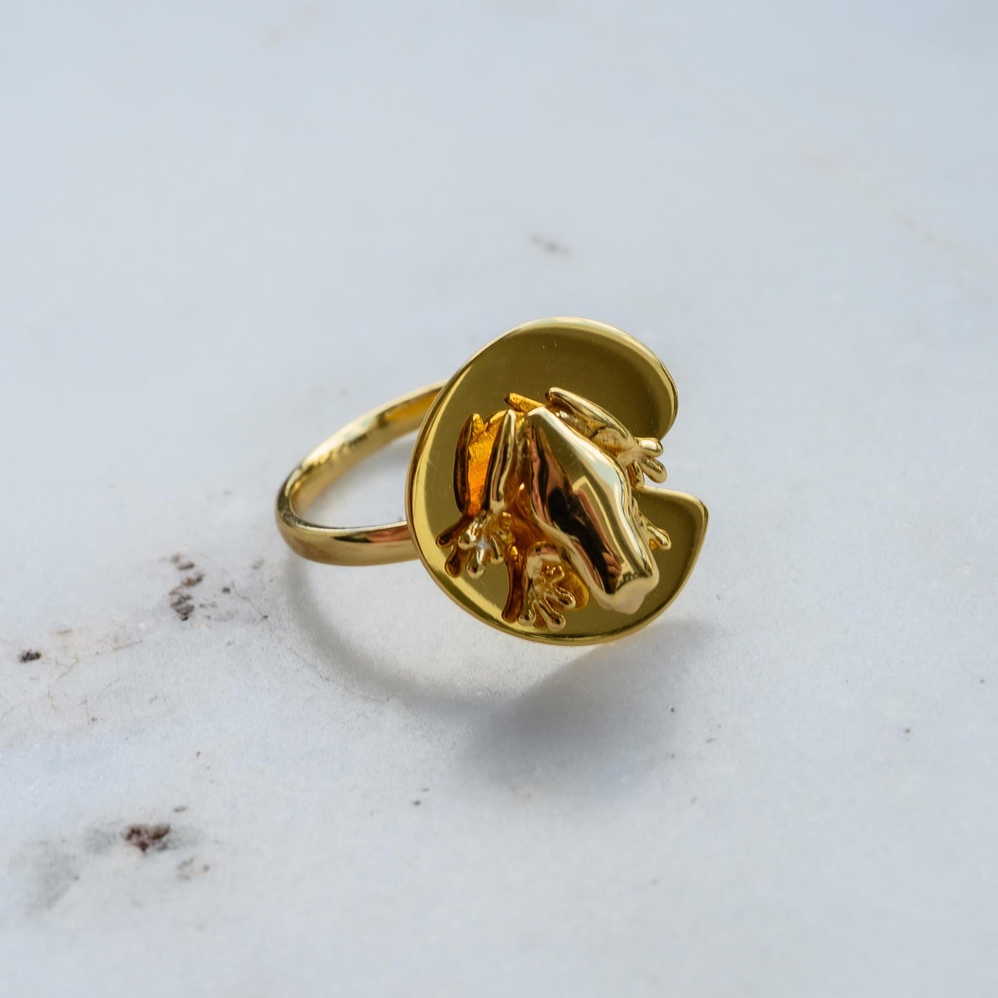 Frog and Lily Pad Fidget Ring