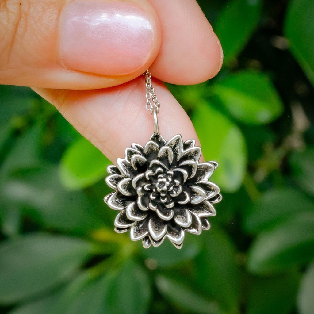 Dahlia Flower Necklace