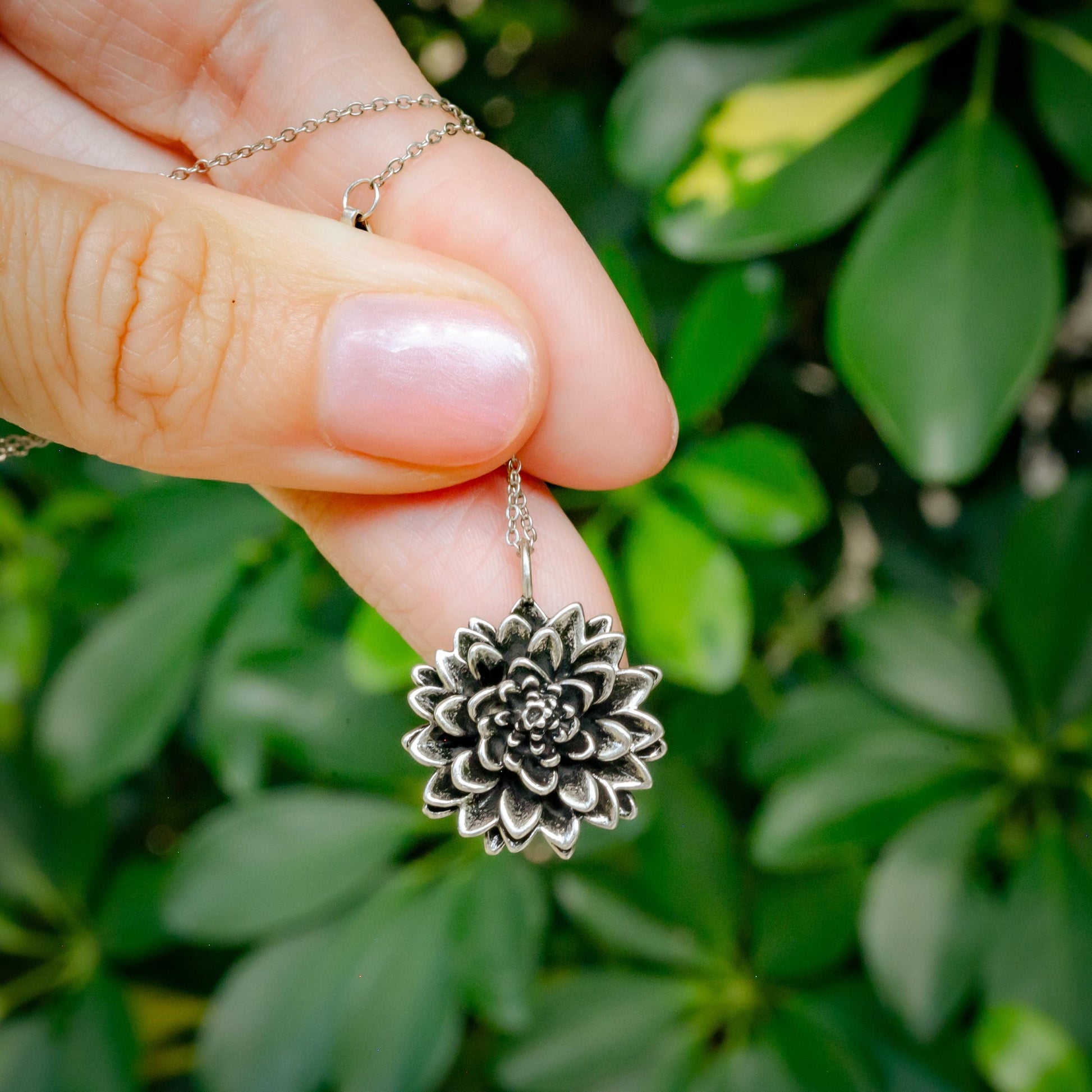 Dahlia Flower Necklace