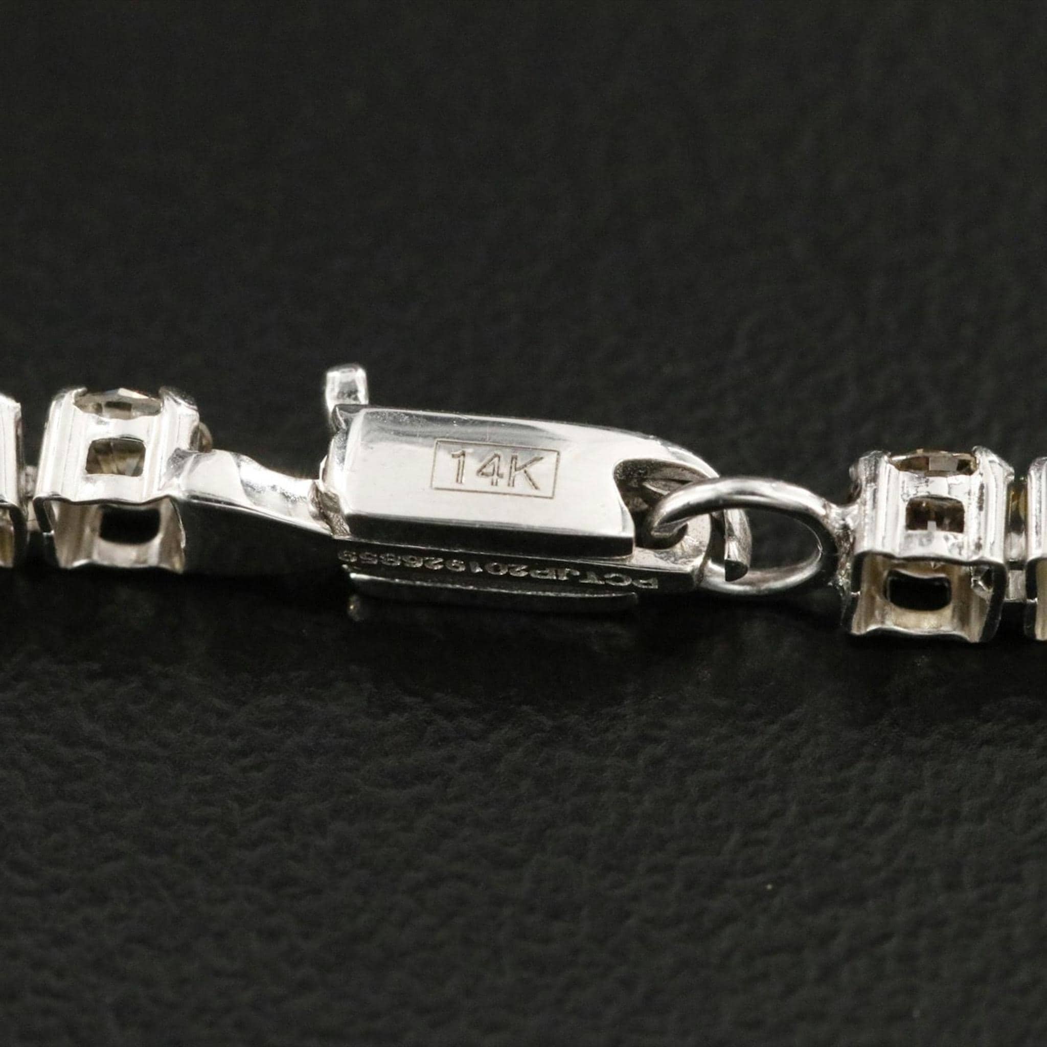 14K White Gold Natural Fancy Color Diamond Tennis Bracelet 5CTW (IGI Report)