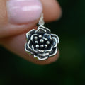 Sterling Silver Wild Rose Necklace