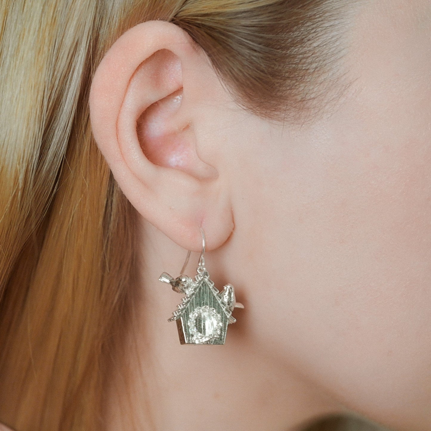 Birdhouse Earrings
