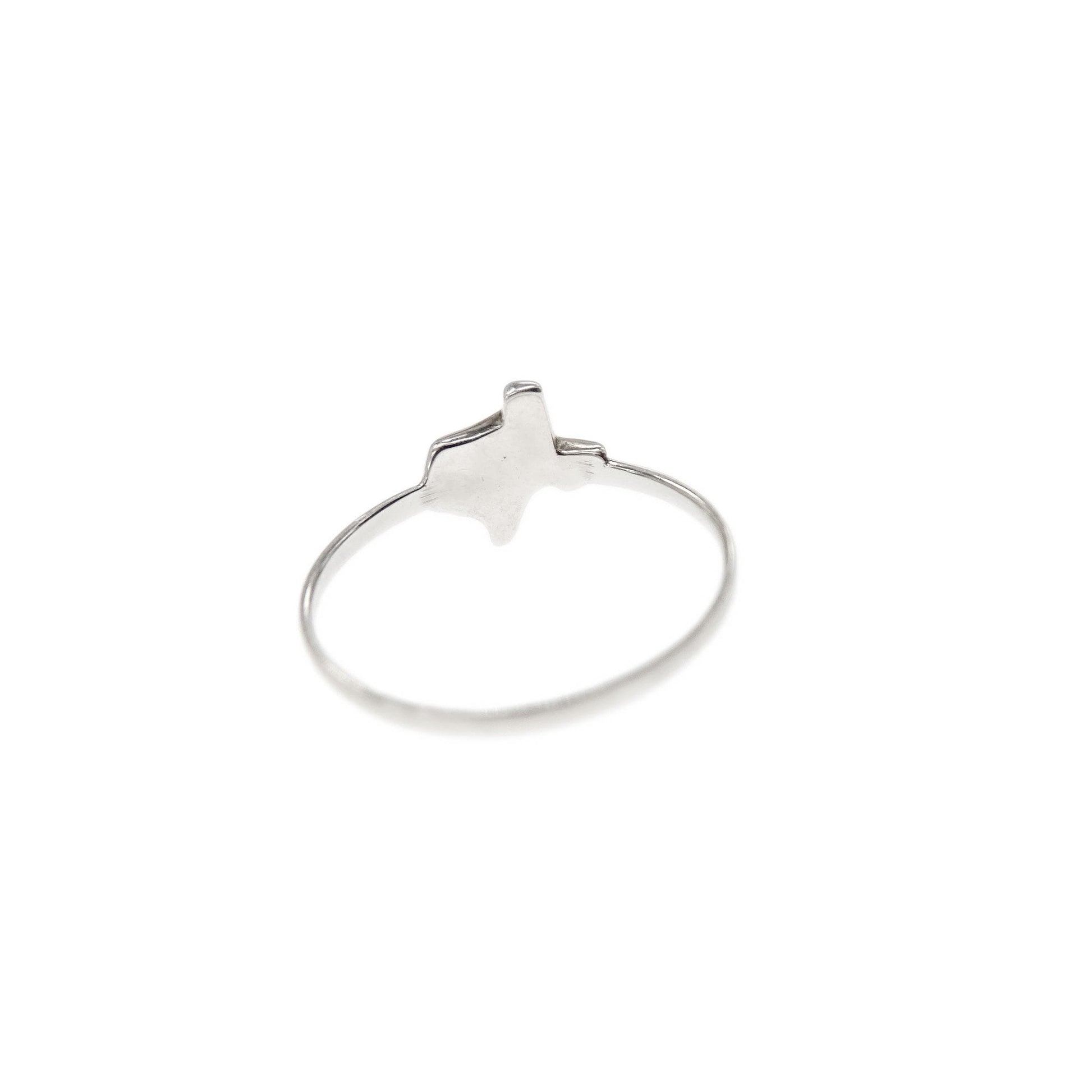 Texas Gal's Delight: Dainty Minimalist Texas Ring - Perfect Gift for Her or University of Texas (UT) Fan