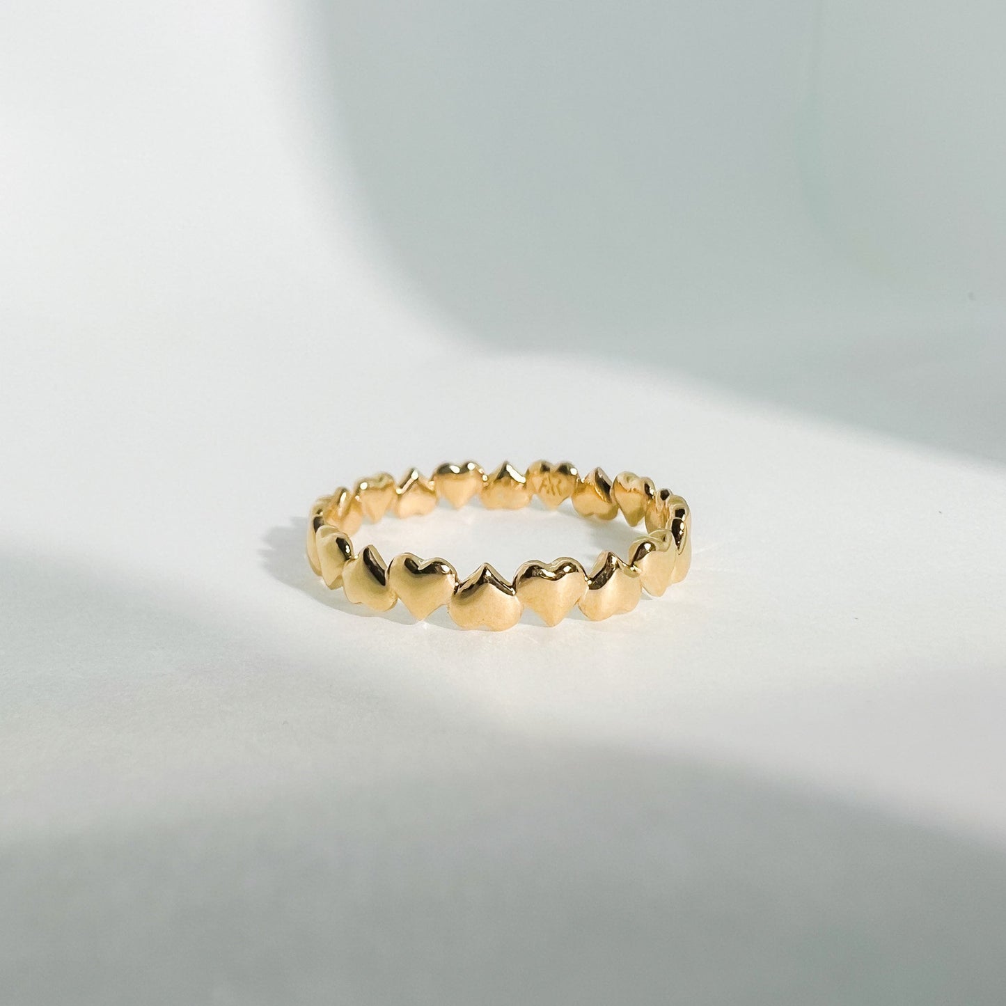 Dainty Heart Ring in 14K Yellow Gold, 14k White Gold, 14K Rose Gold