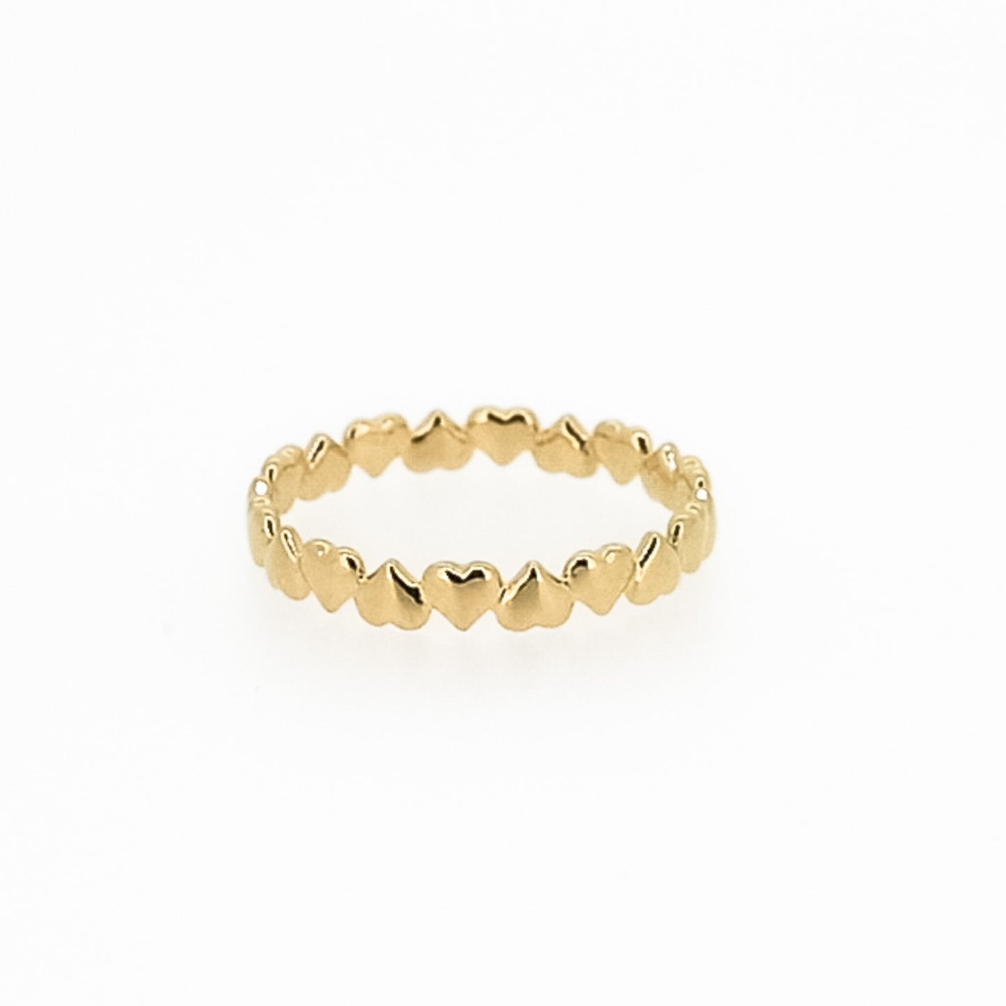 Dainty Heart Ring in 14K Yellow Gold, 14k White Gold, 14K Rose Gold